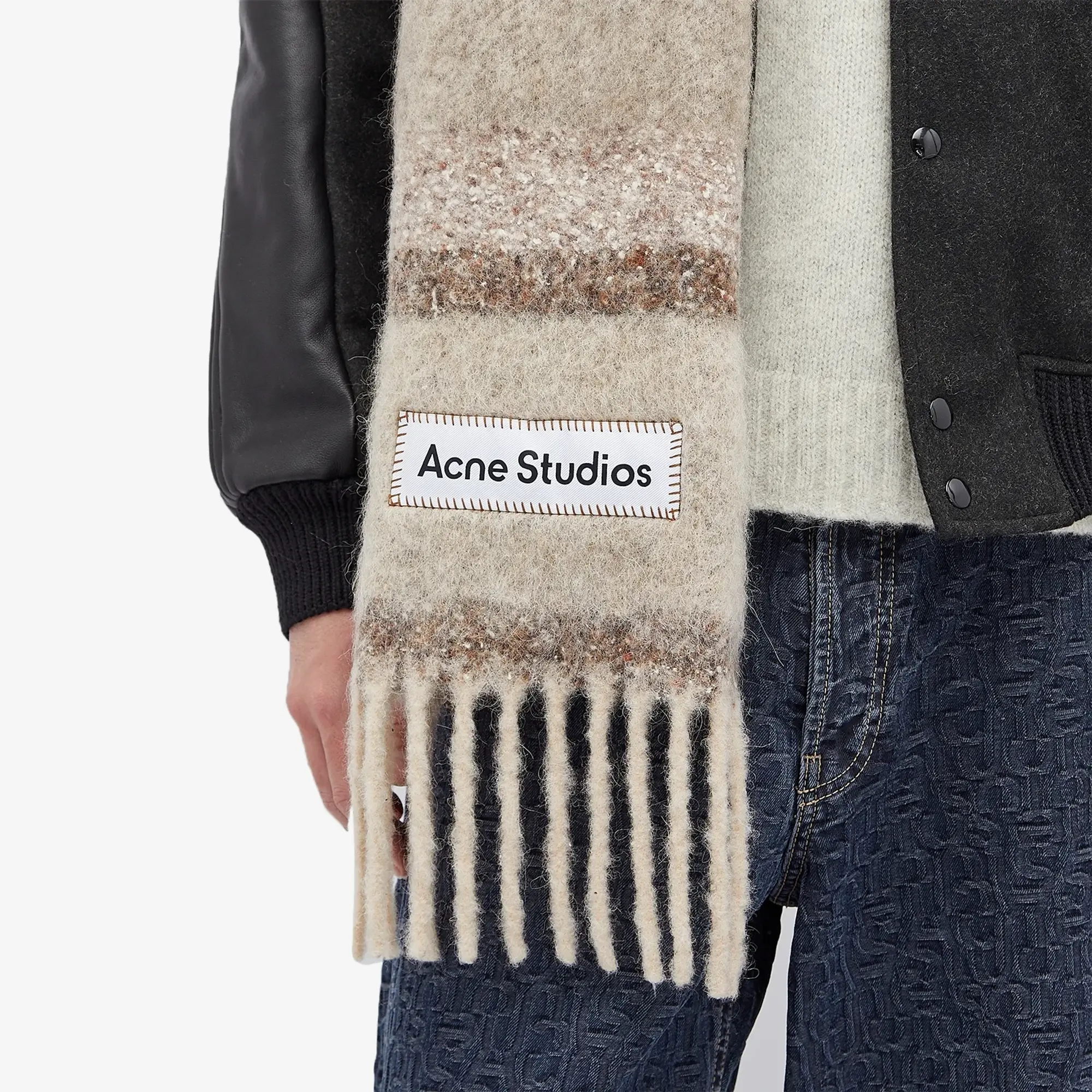 Acne Studios Men's Vonkey Scarf Brown/Beige