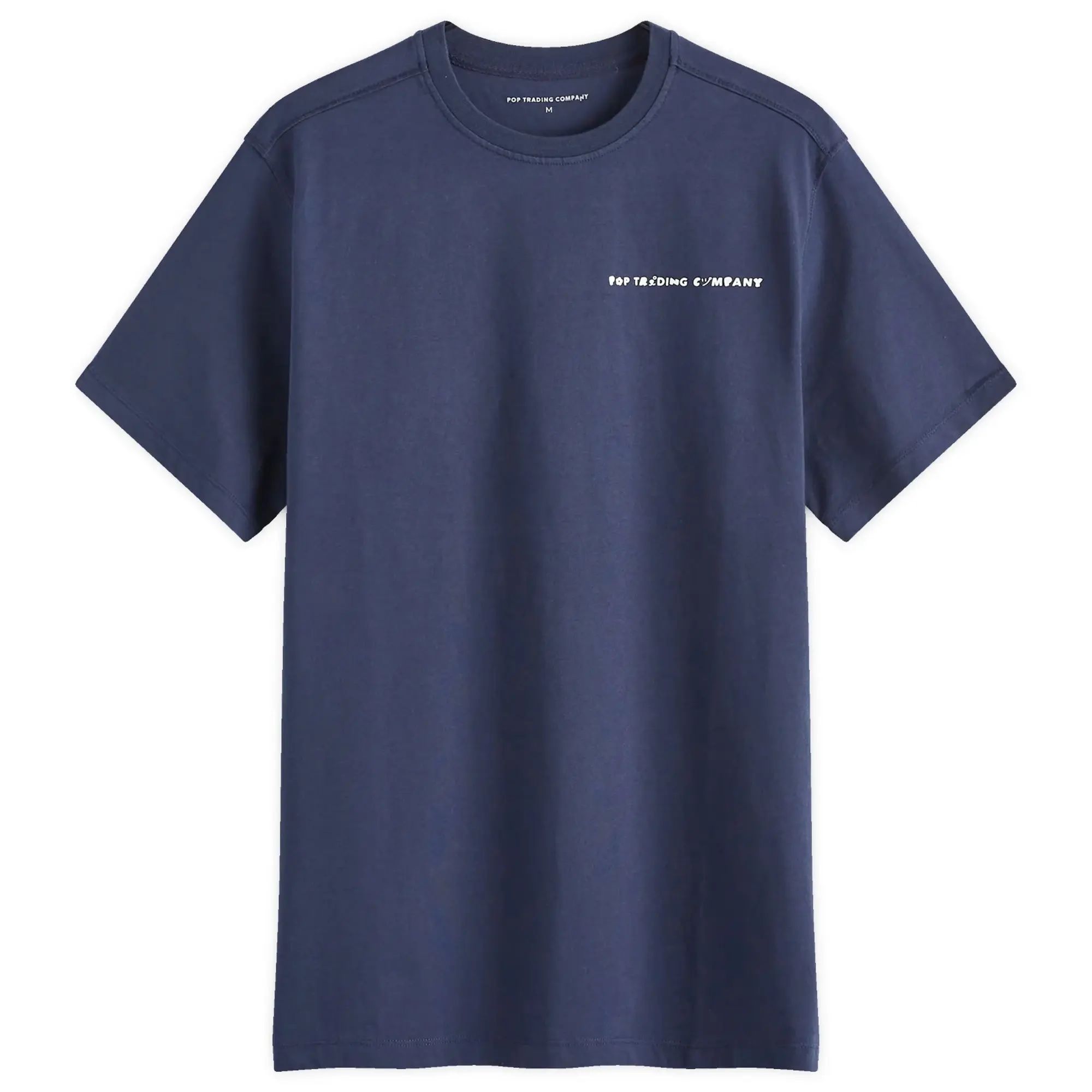 Pop Trading Company Reni T-Shirt - Navy / Glow In The Dark