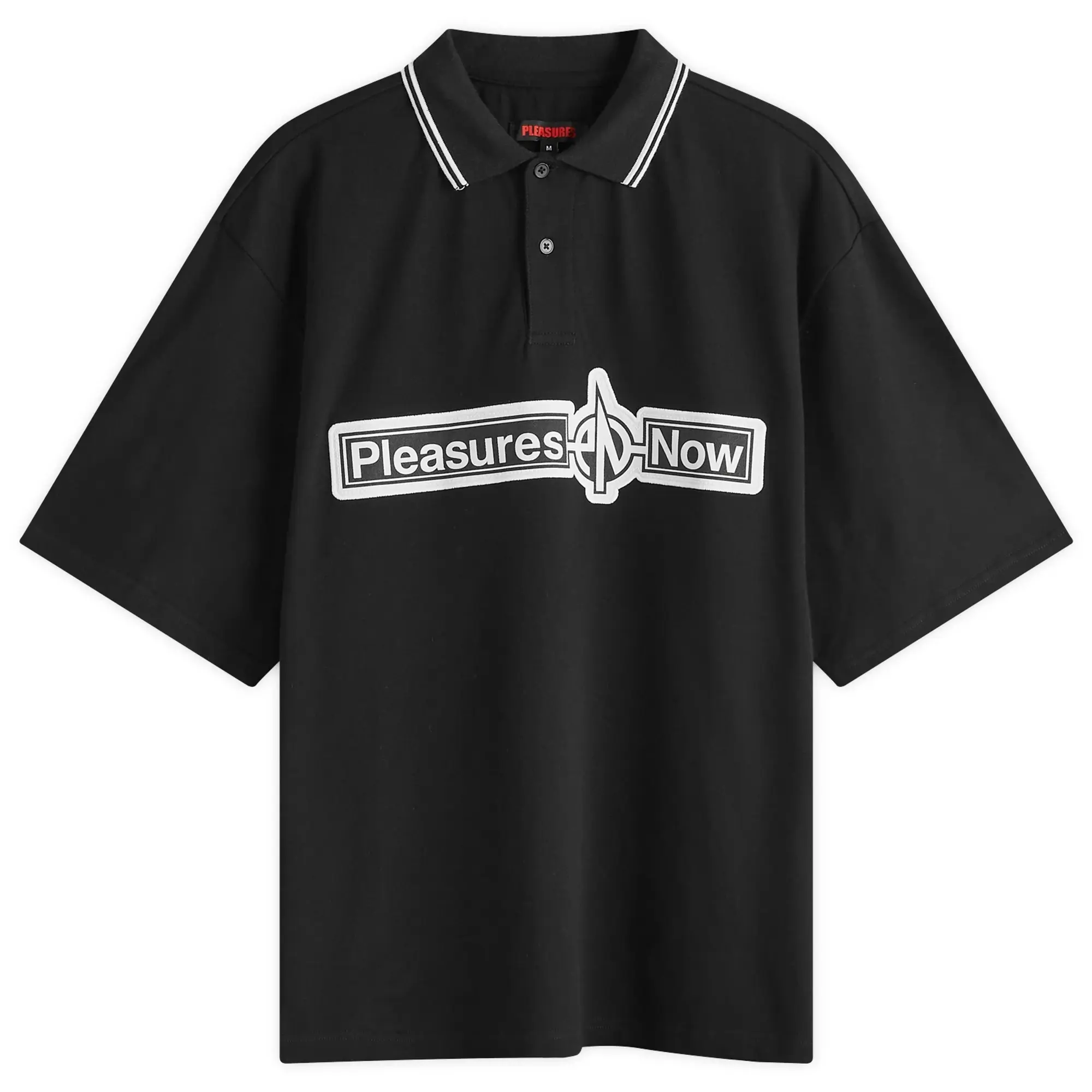 Pleasures Men's PN Boxy Polo Shirt Black