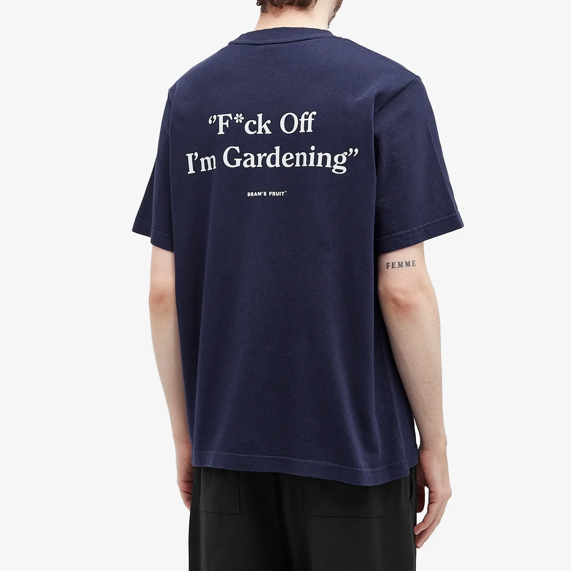 Bram's Fruit Men's Gardening T-Shirt Navy