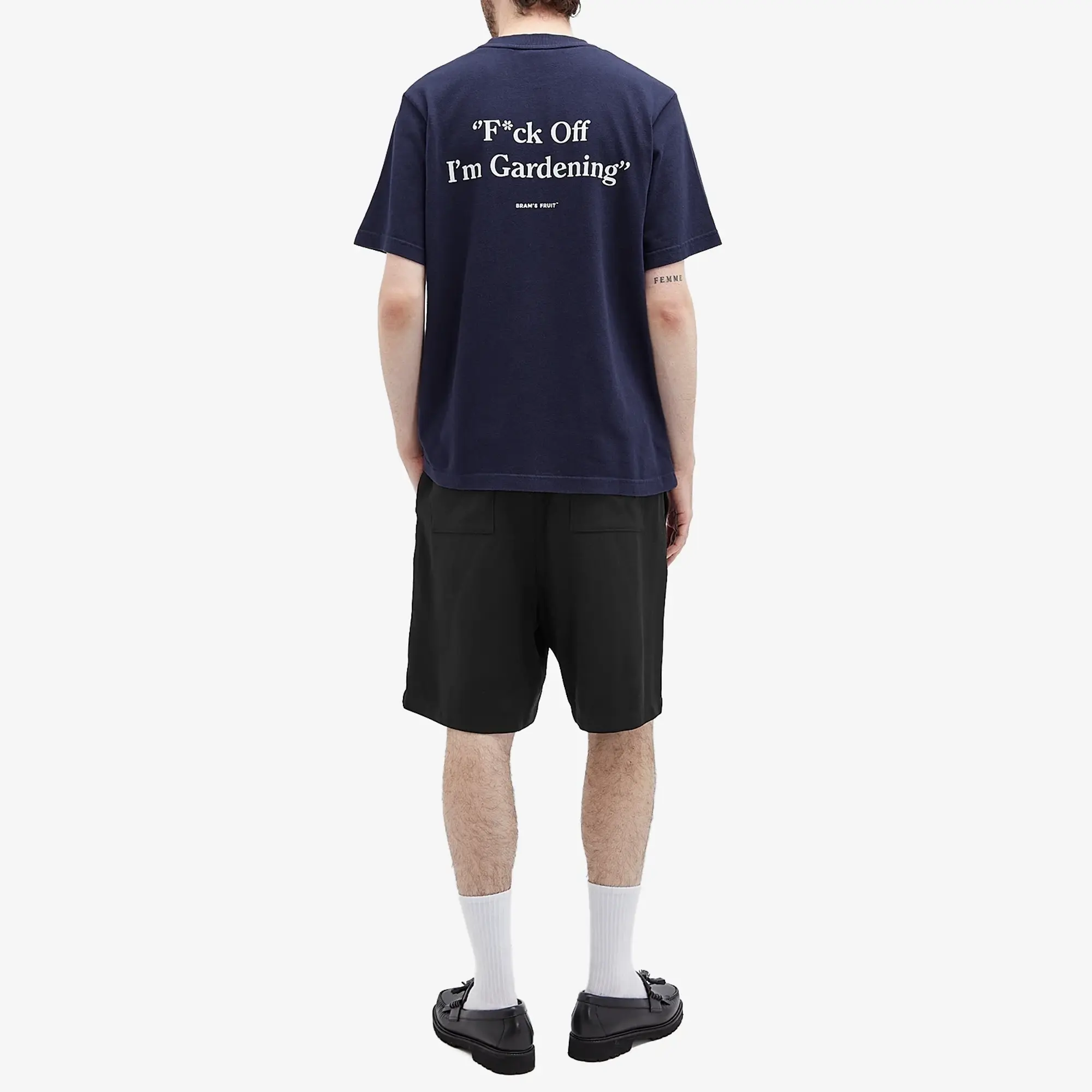 Bram's Fruit Men's Gardening T-Shirt Navy
