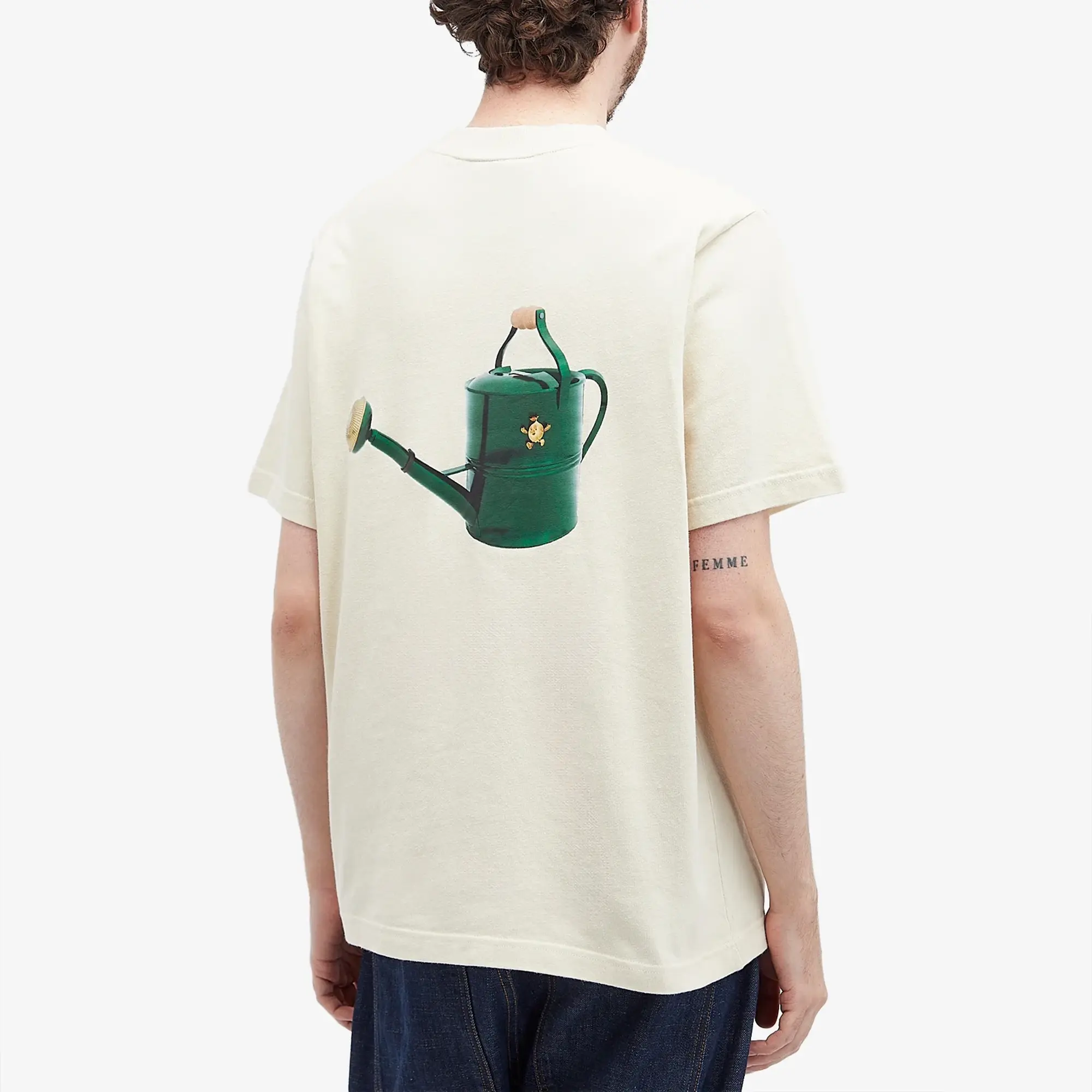 Bram's Fruit Men's Watering Can T-Shirt Creme
