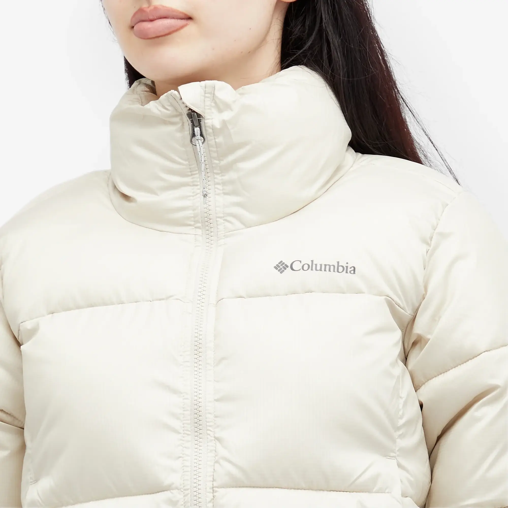 Columbia Puffect Ii Cropped Puffer Jacket In Dark Stone-Neutral