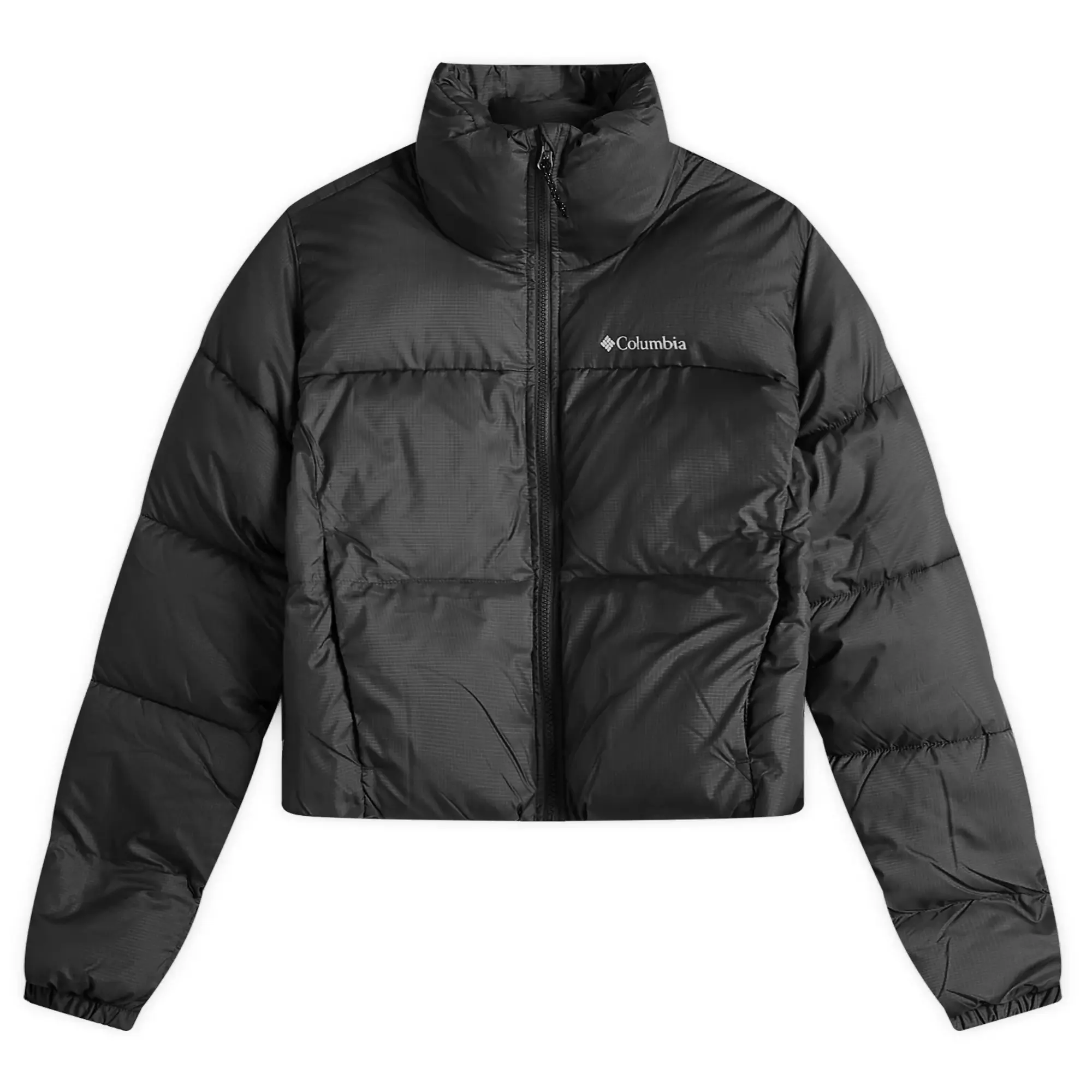 Columbia Puffect Ii Cropped Puffer Jacket In Black