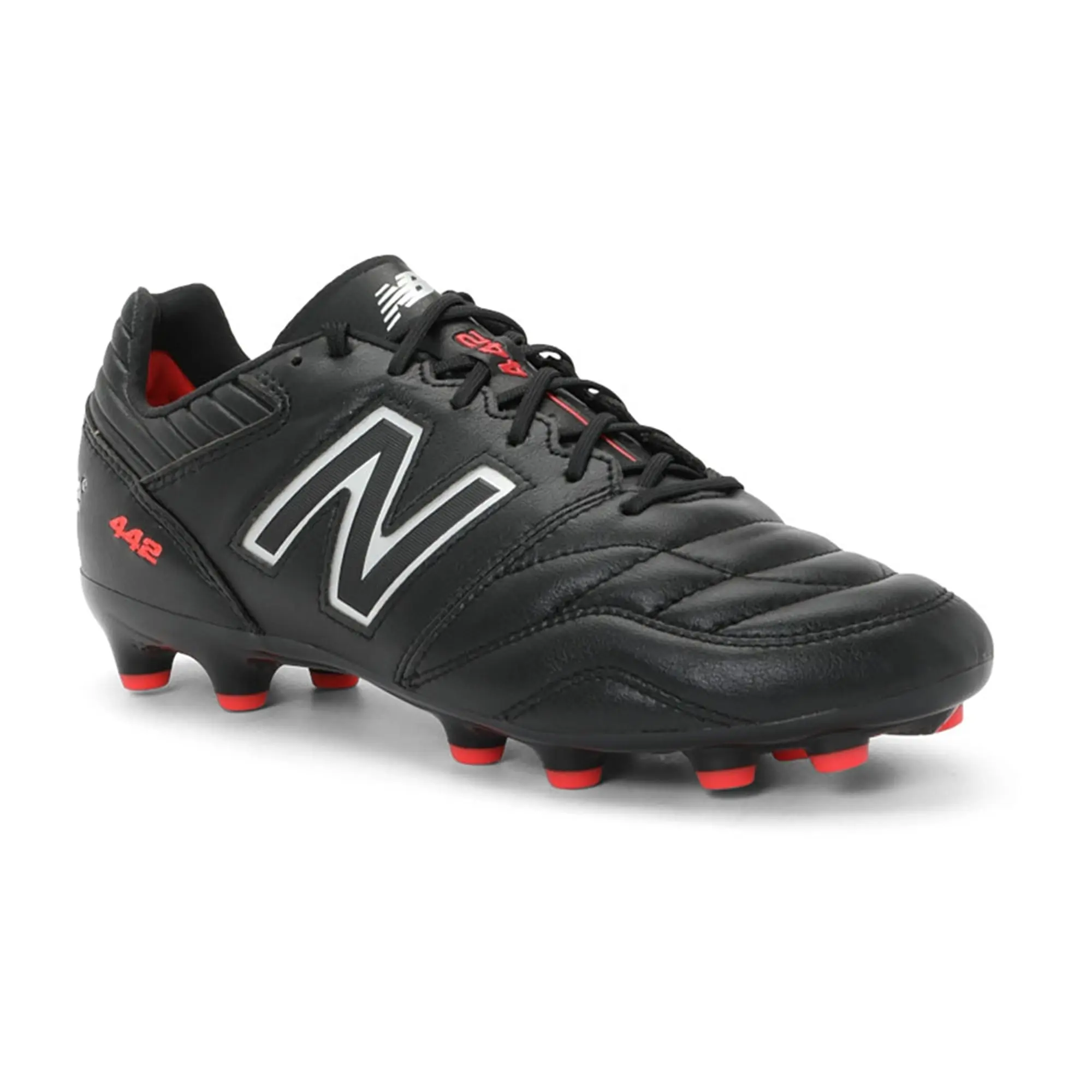 New Balance Men's 442 PRO AG V2 in Black/Red/White Microfiber