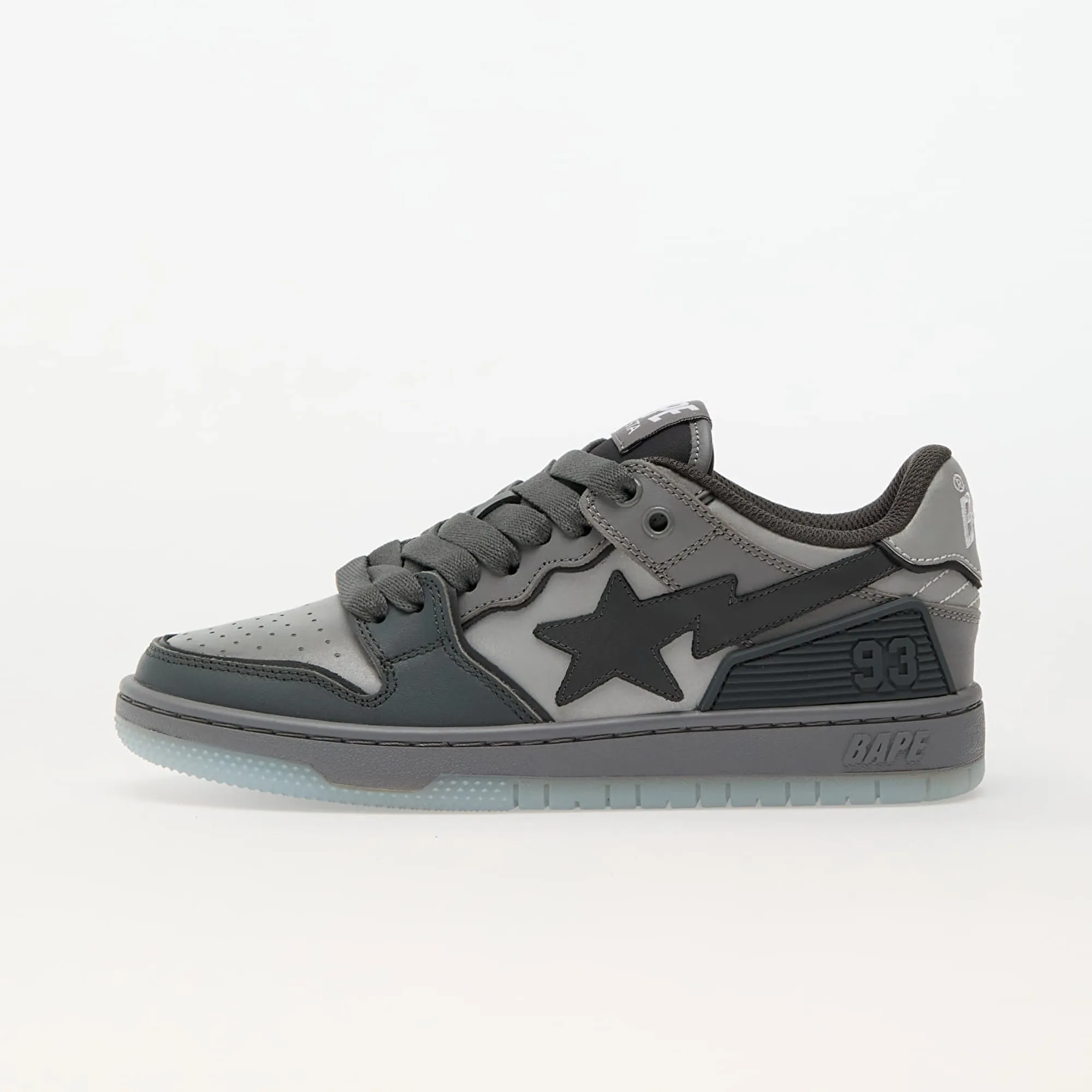 Sneakers A Bathing Ape Bape Sk8 Sta 5 L Gray Eur 36.5