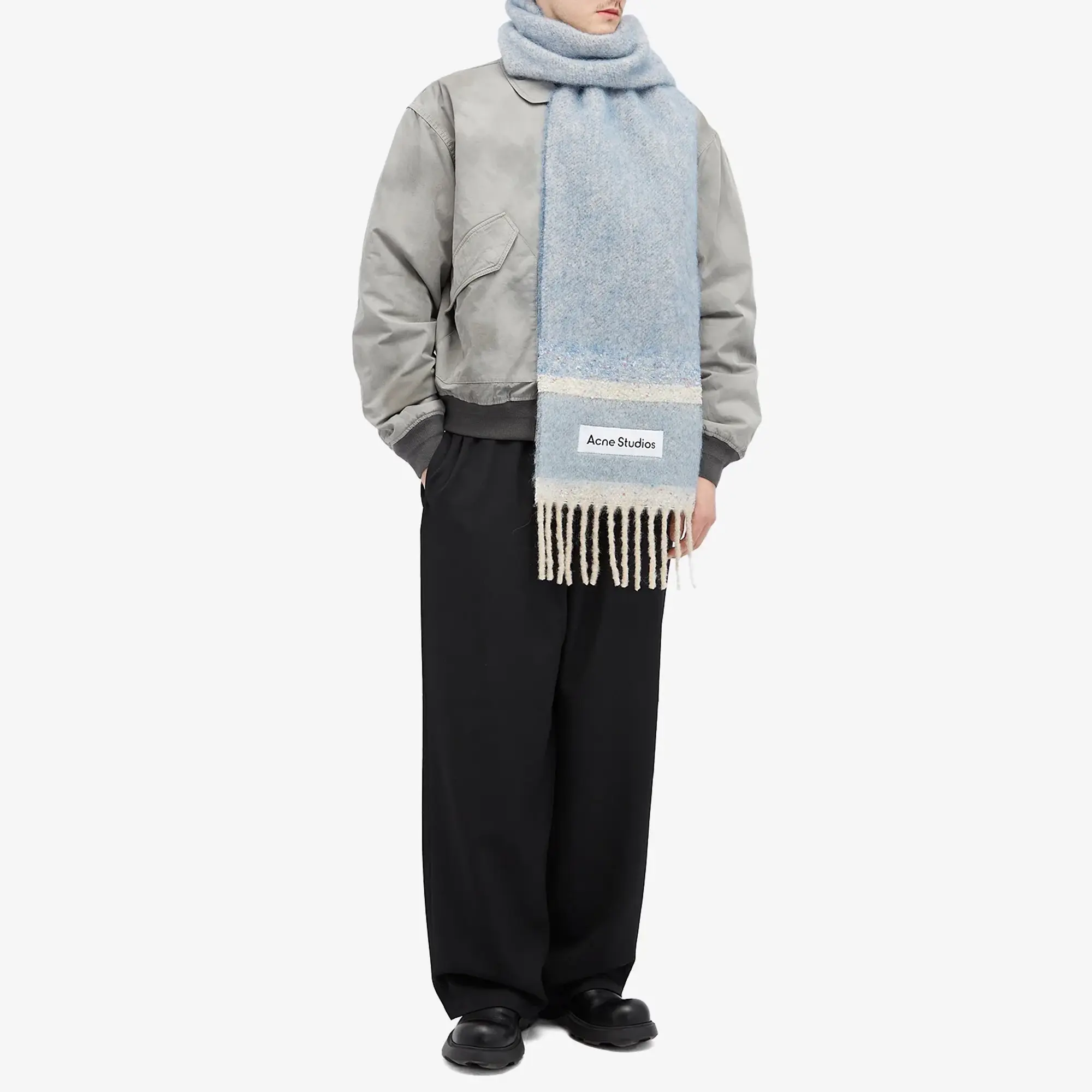 Acne Studios Men's Vonkey Scarf Denim Blue