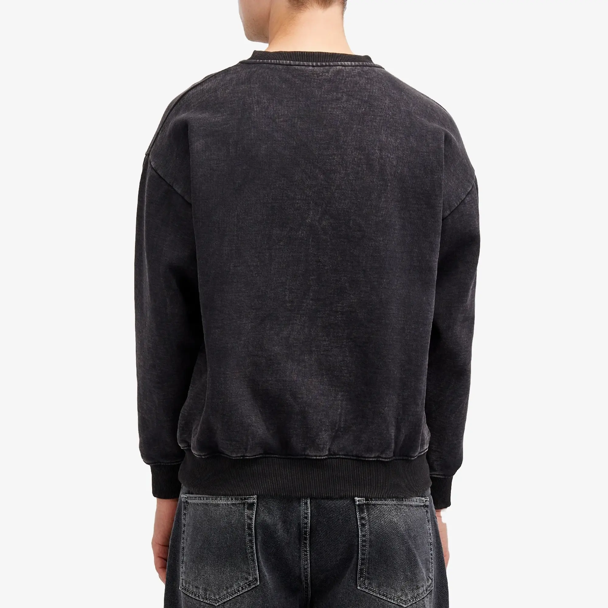 Fucking Awesome Men's Little Stamp Snow Wash Sweatshirt Black