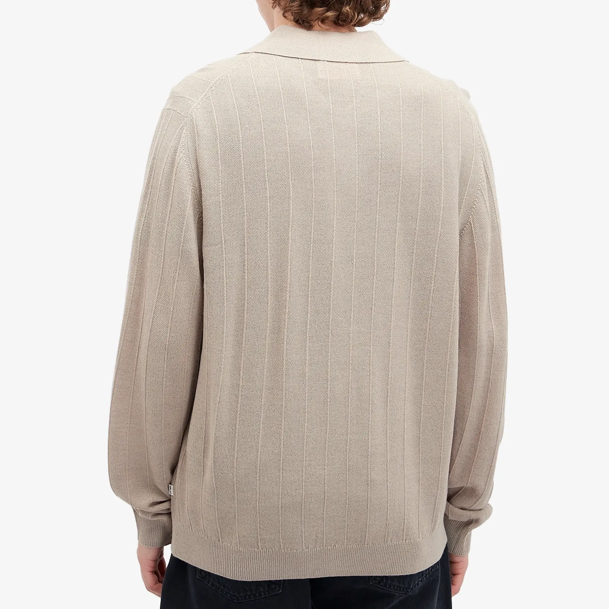 NN07 Men's Thor Polo Cardigan Greige