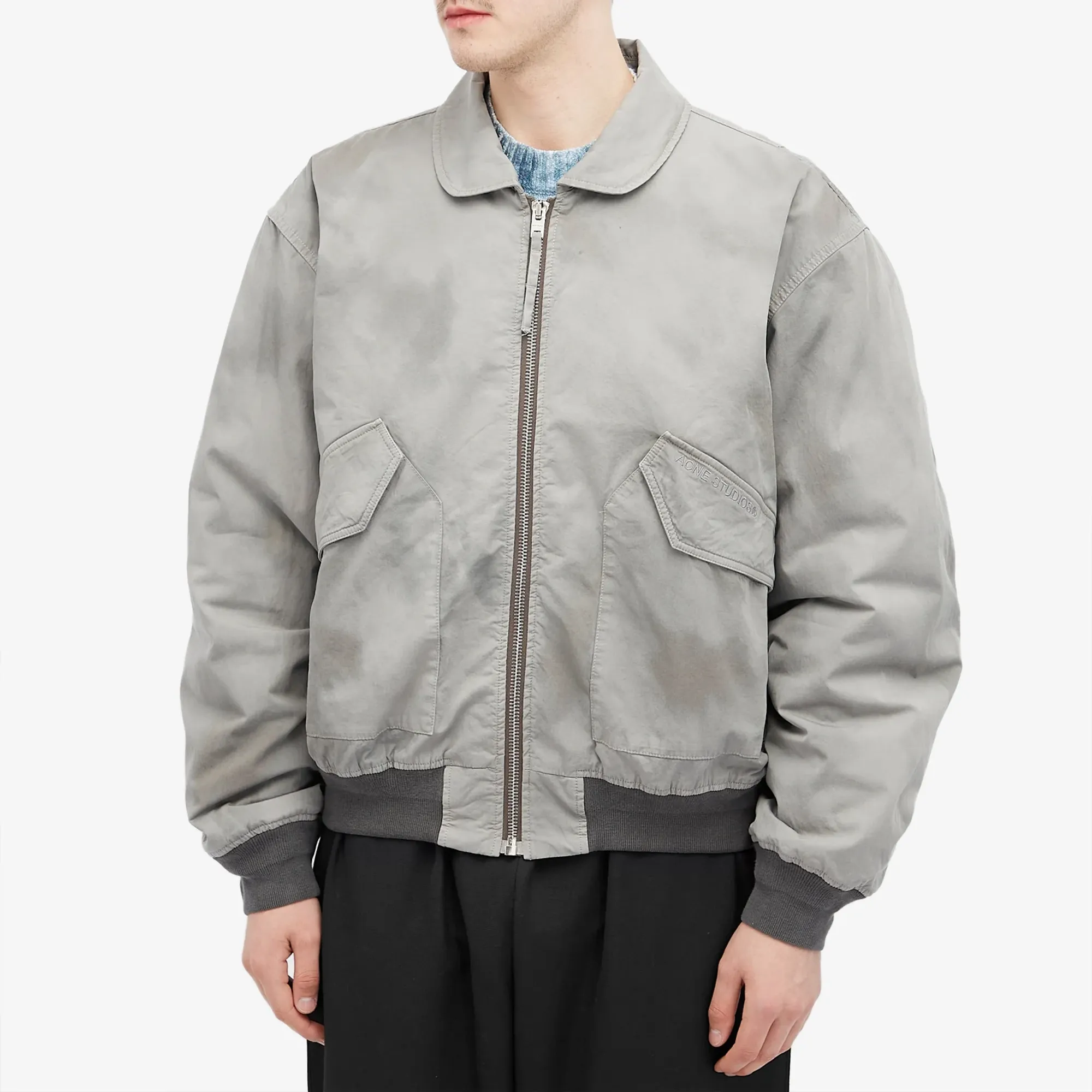 【専用】OUAT MIXED GRAY  BOMBER Acne Studios Bomber Jacket - Mid Grey | B90781-DLH | FOOTY.COM