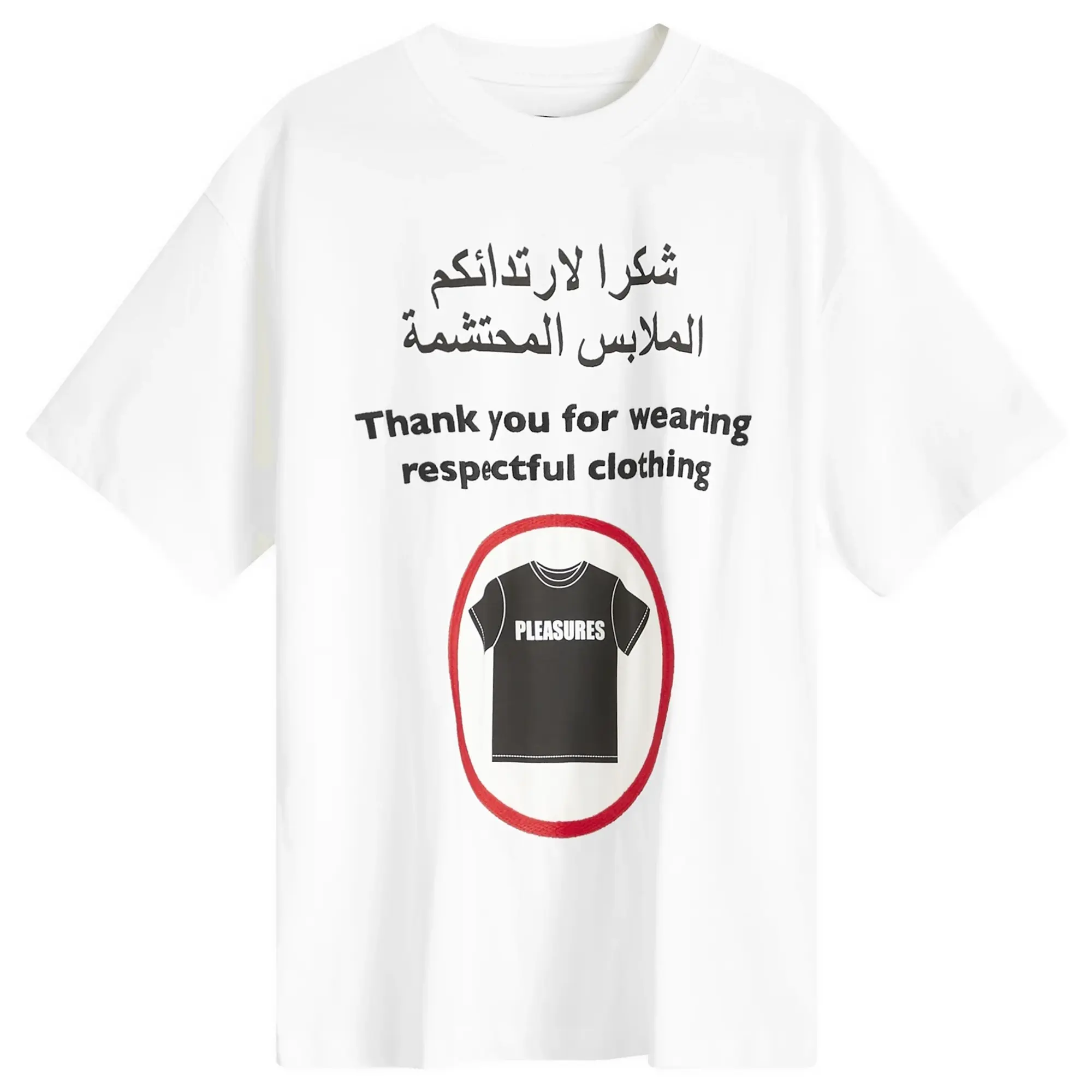 Pleasures Men's Respect Heavyweight T-Shirt White