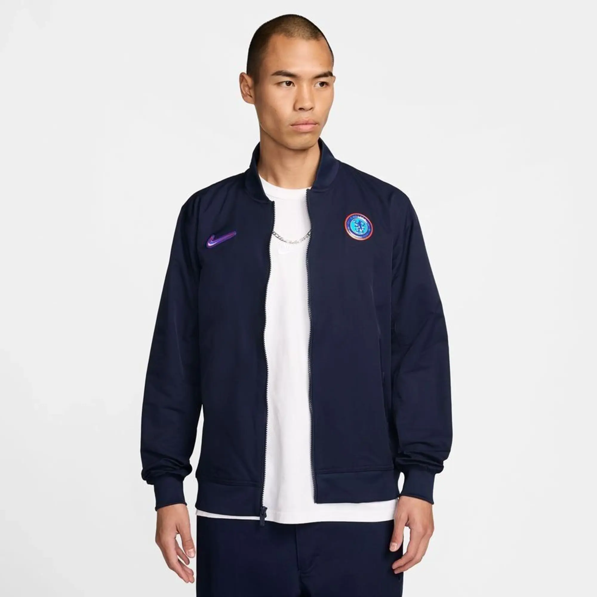 Nike Chelsea Sport Essential Woven Bomber Jacket - Navy/White - 2024-2025