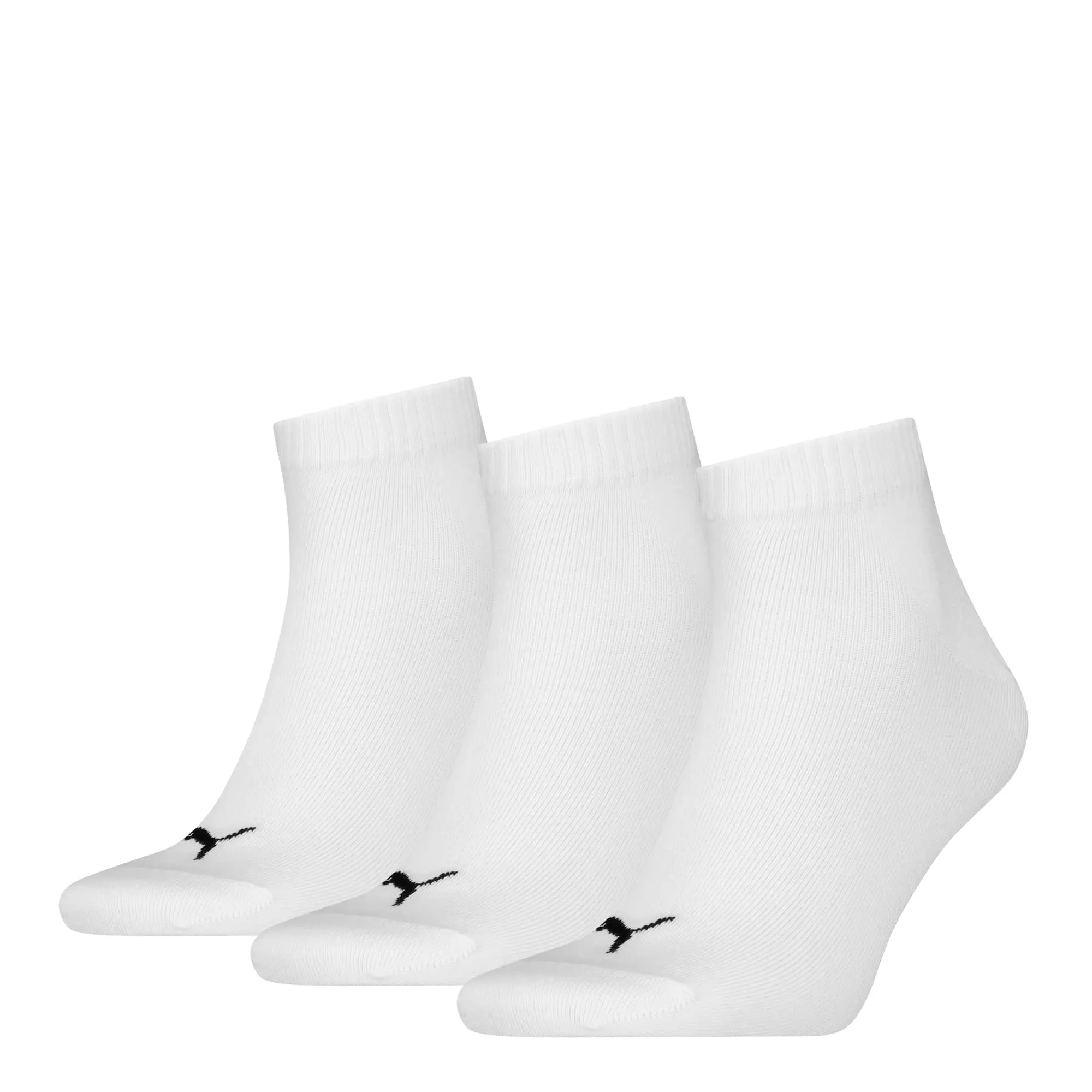 PUMA Quarter Socks 3 Pack Unisex, White