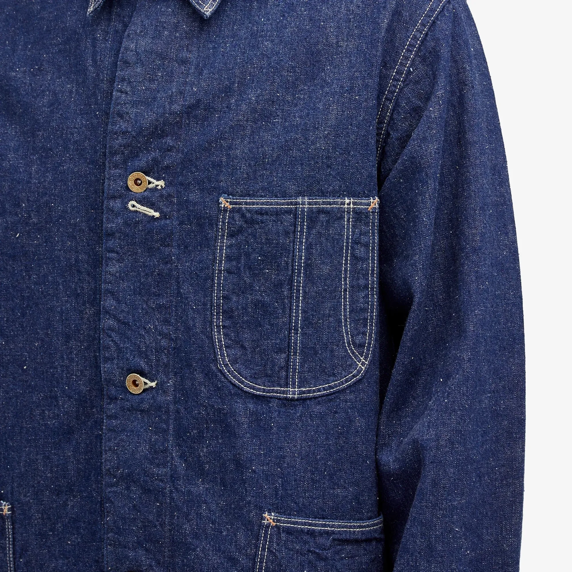 orSlow Men's 1940s Coverall 4 Pocket Jacket One Wash | 01-6150-81