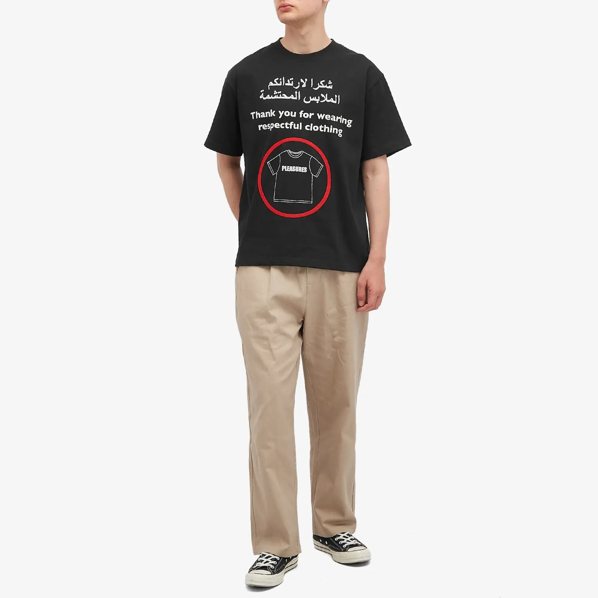 Pleasures Men's Respect Heavyweight T-Shirt Black