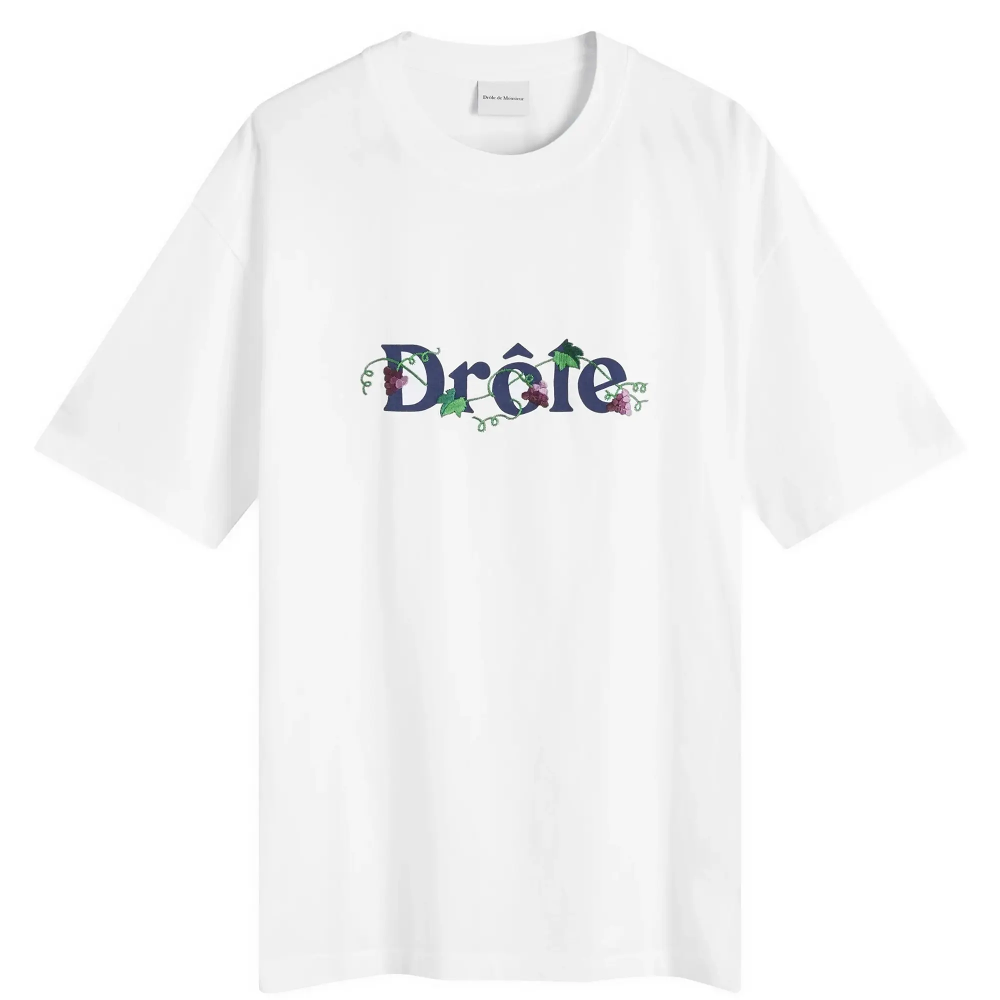 Drôle de Monsieur Le T-Shirt Drole Raisin - White
