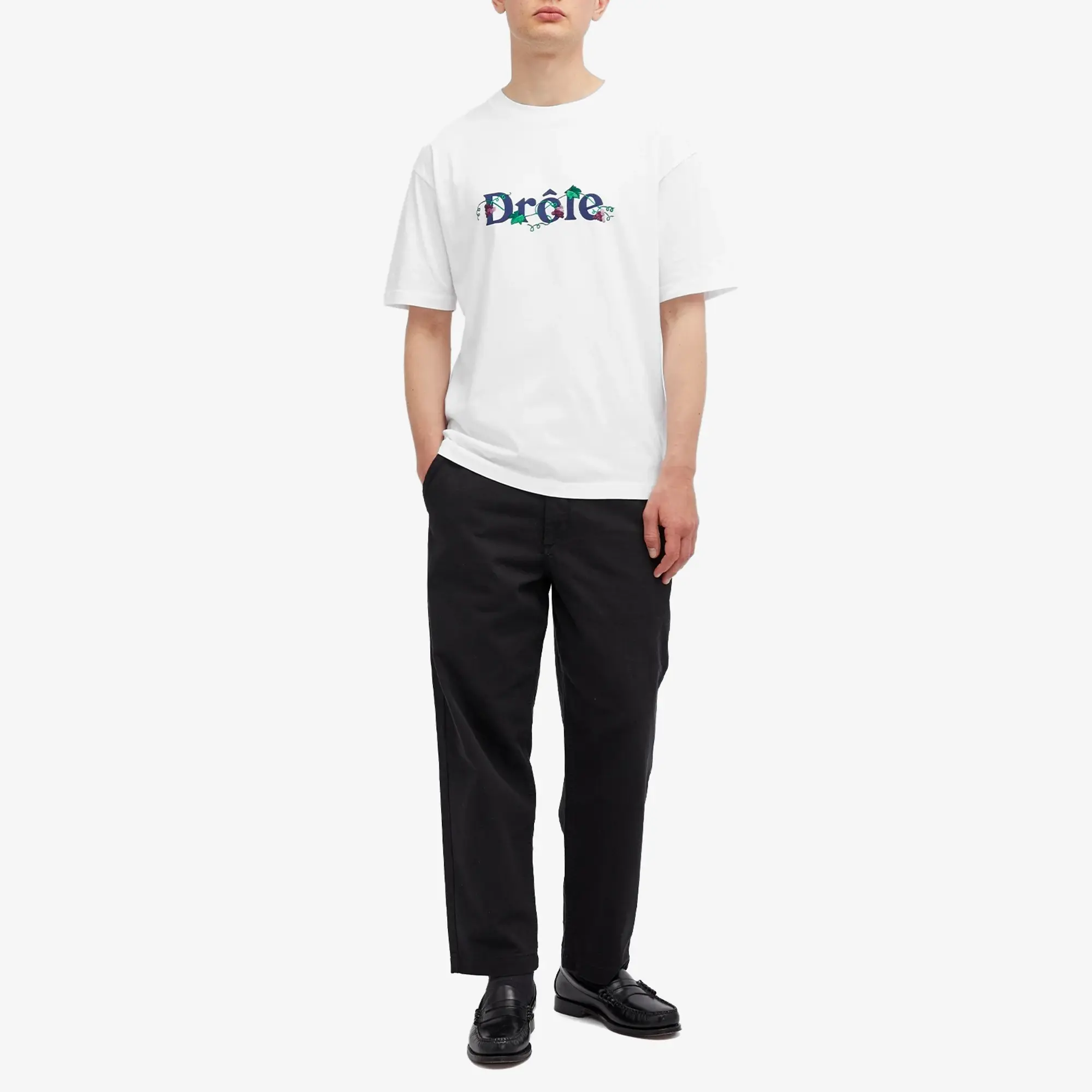 Drôle de Monsieur Le T-Shirt Drole Raisin - White
