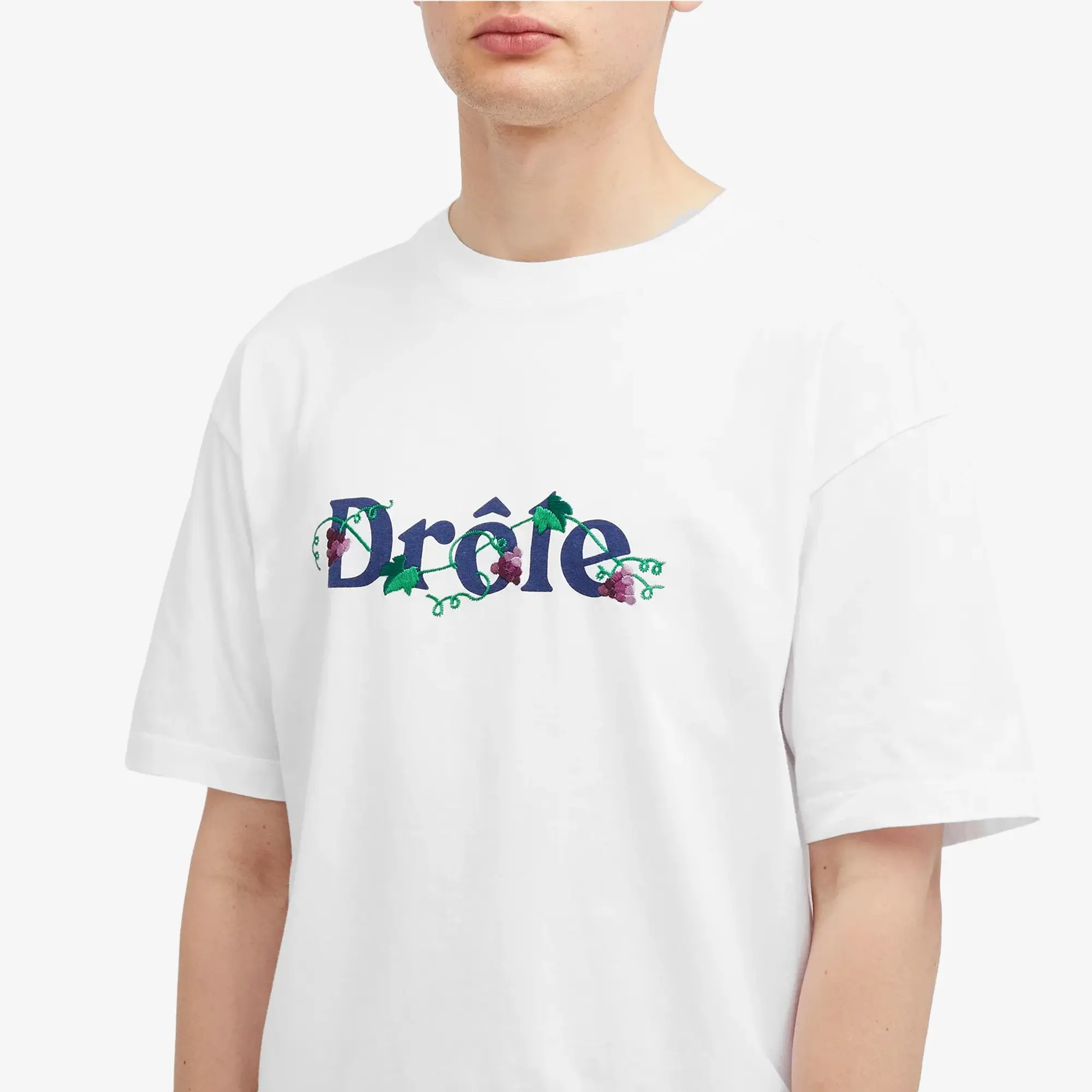 Drôle de Monsieur Le T-Shirt Drole Raisin - White