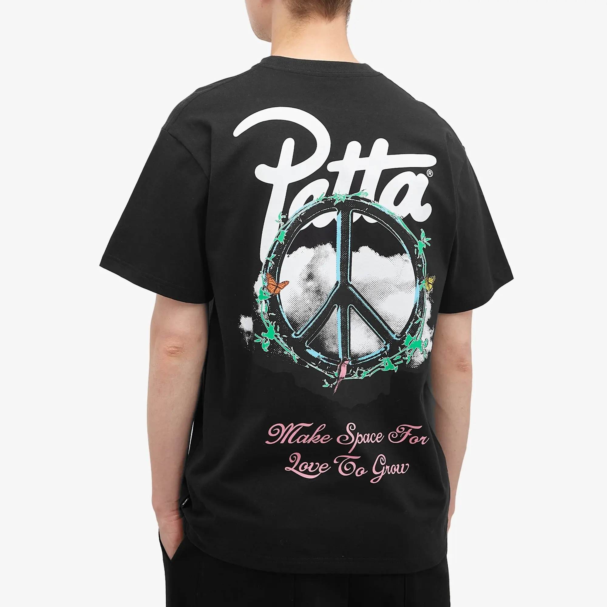 Patta Xerox Peace T-Shirt Men Shortsleeves Black