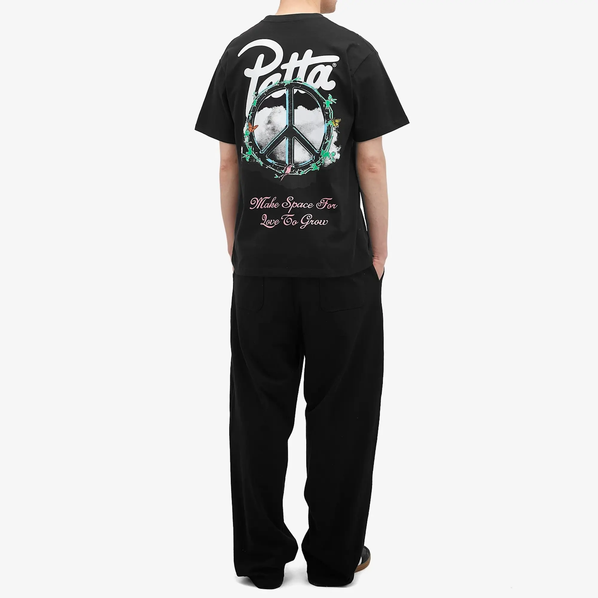 Patta Xerox Peace T-Shirt Men Shortsleeves Black