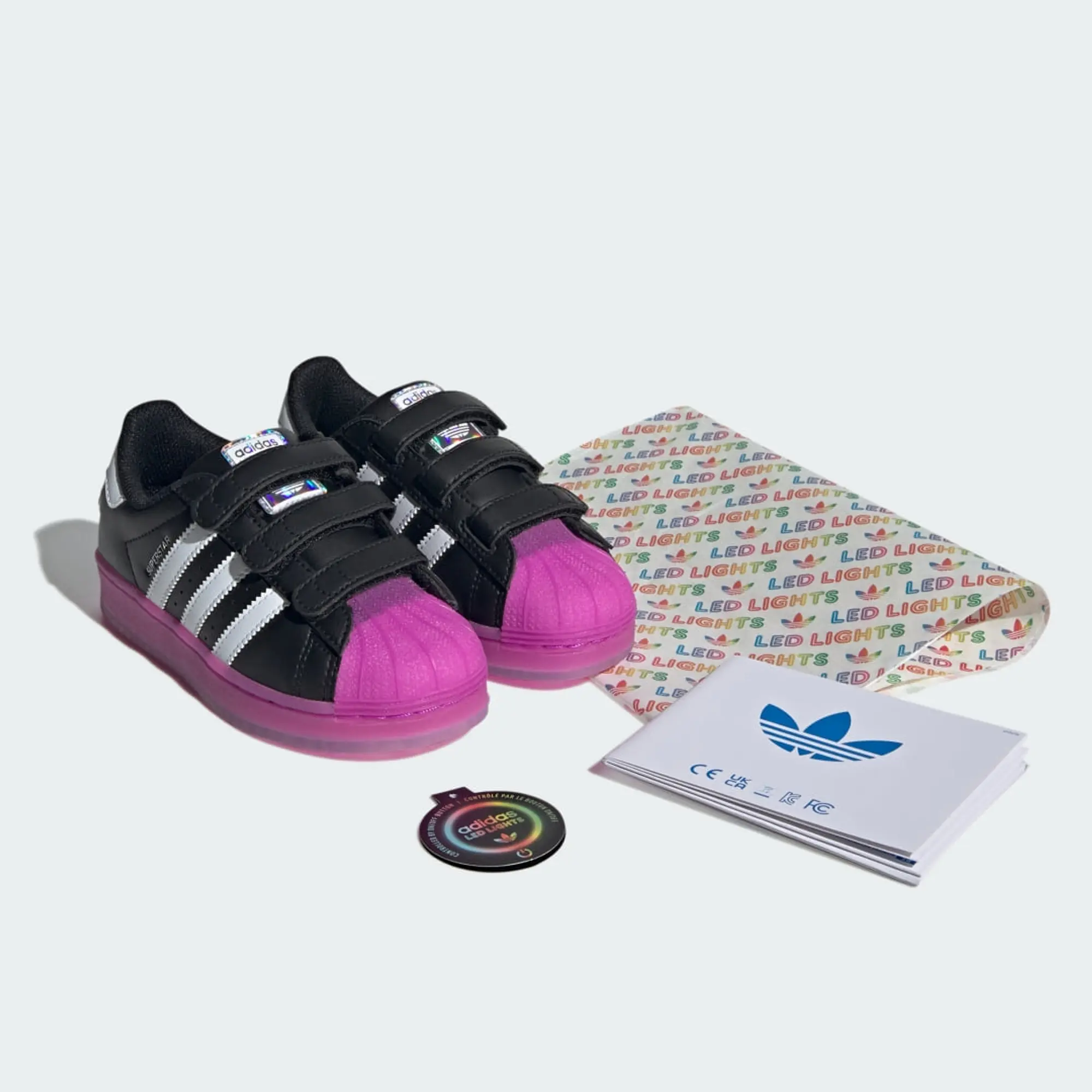 adidas Superstar LED Lights Comfort Closure Shoes Kids