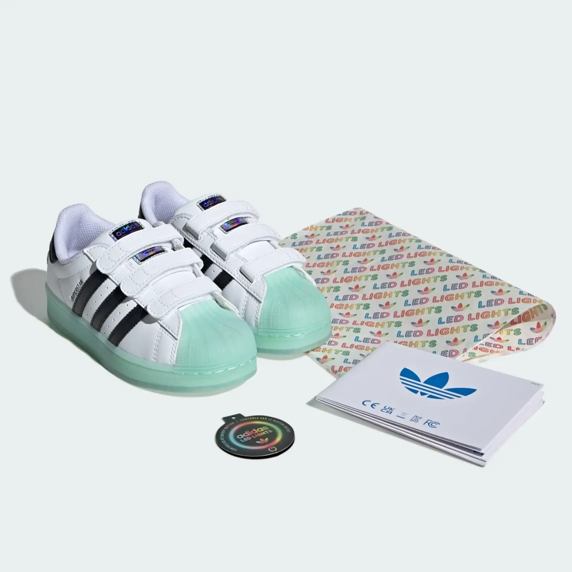 adidas Superstar LED Lights Comfort Closure Shoes Kids