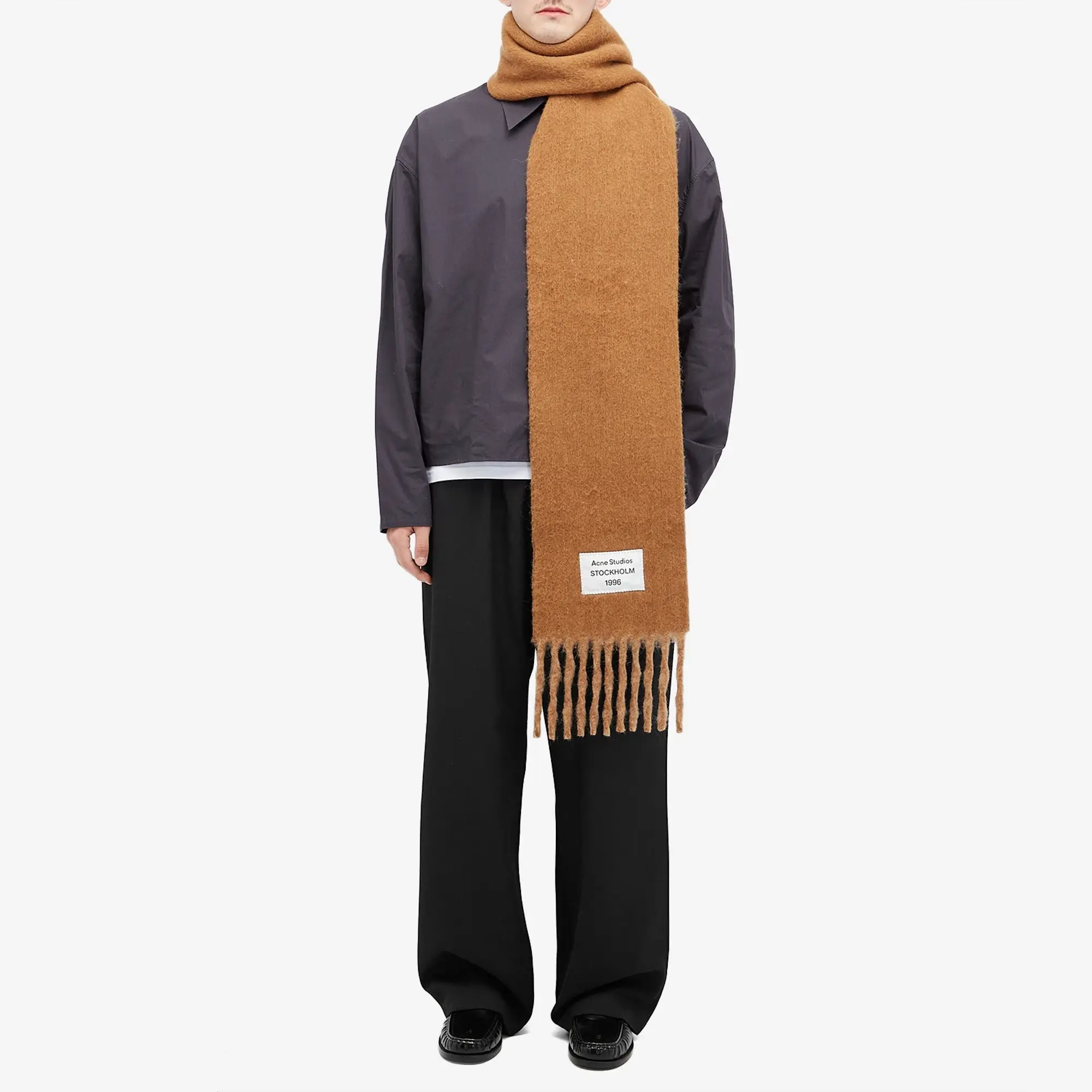 Acne Studios Men's Volly Alpaca Scarf Camel/Beige