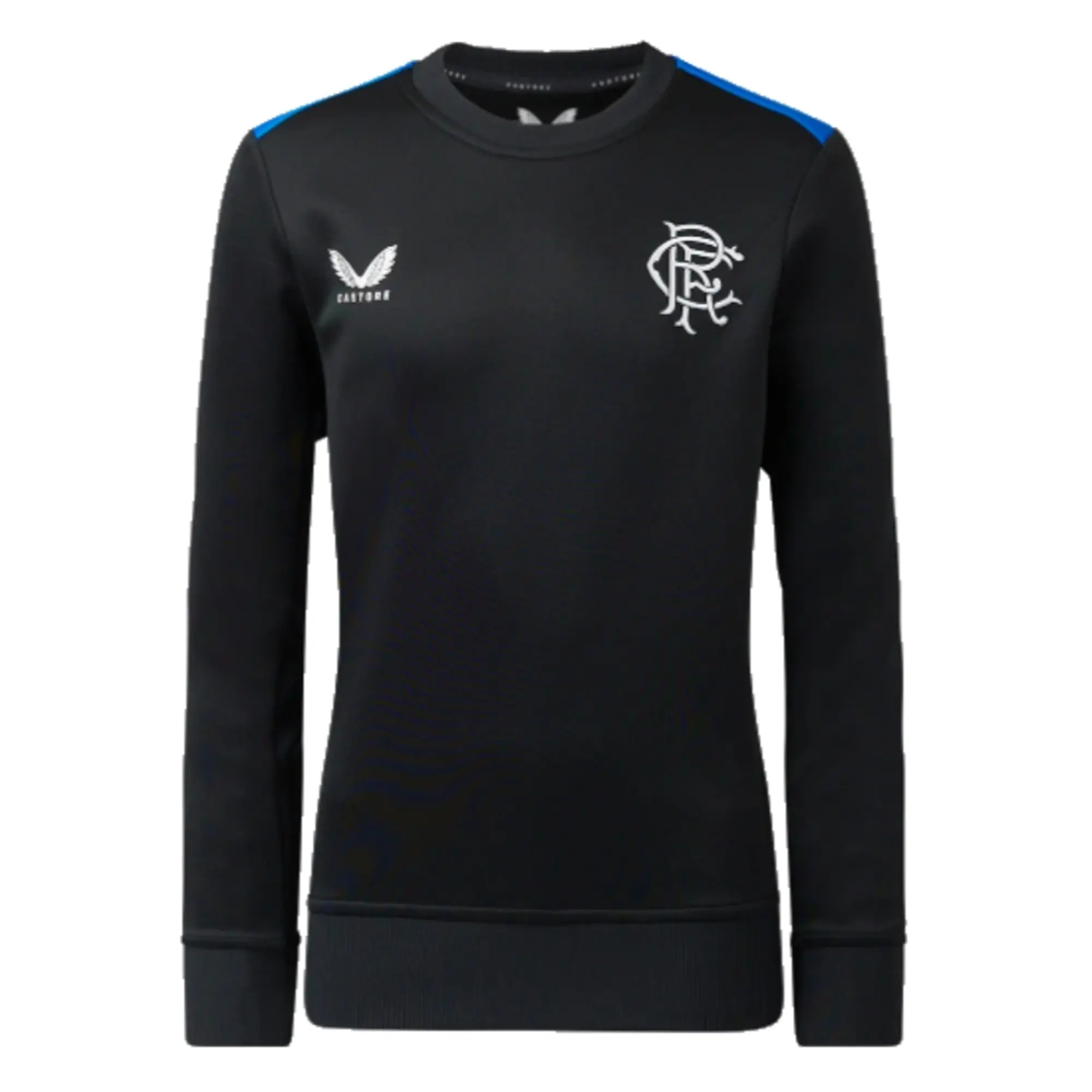 Rangers Players Training Sweatshirt (Deep Water) - Kids 2023-2024 Blue Made By: Castore