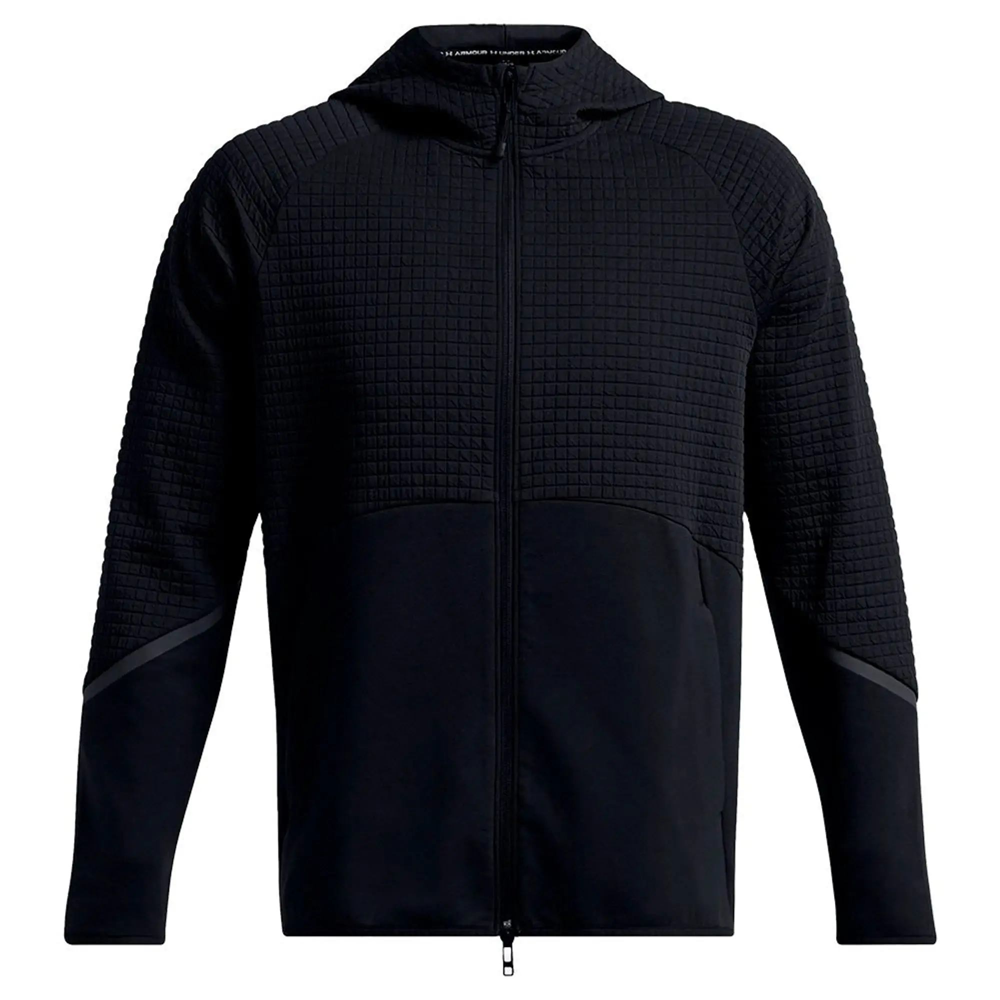 Men's  Under Armour  Unstoppable Fleece Grid Full-Zip Black / Black XXL