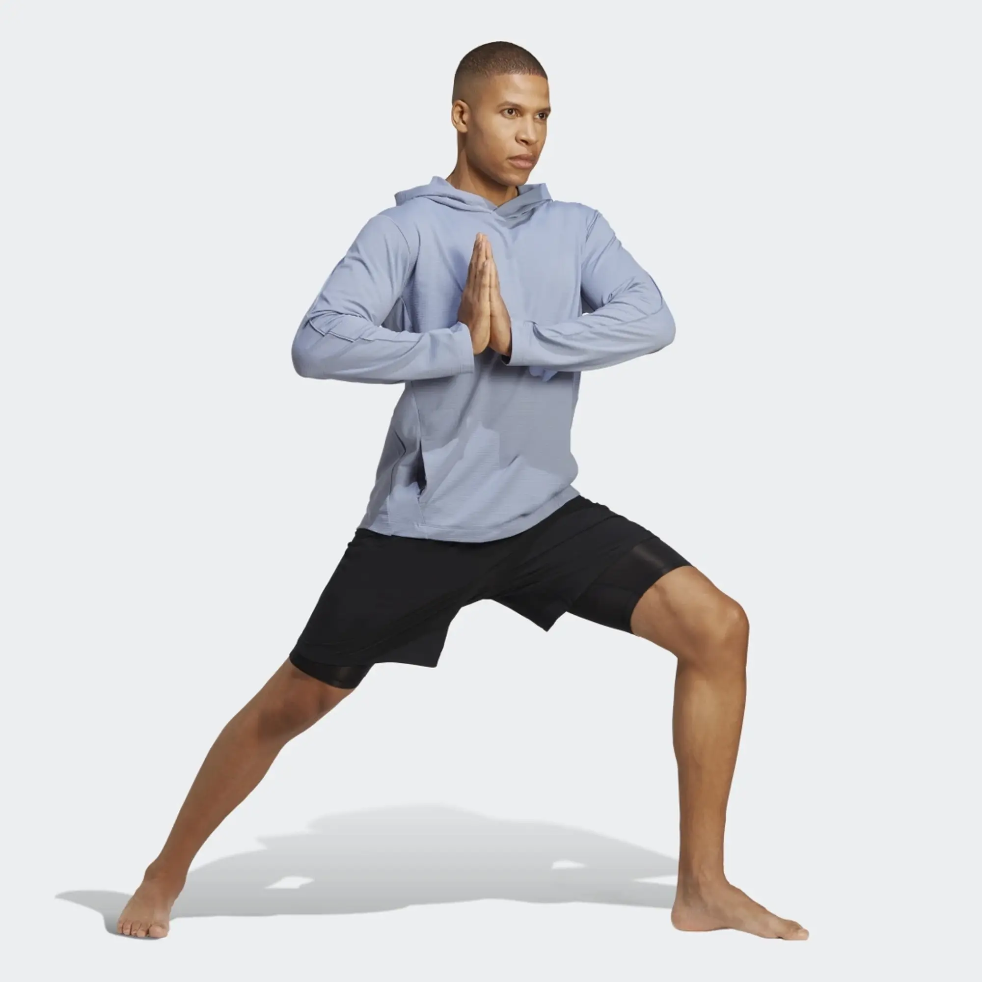 adidas Yoga Graphic Hoodie Mens - Blue