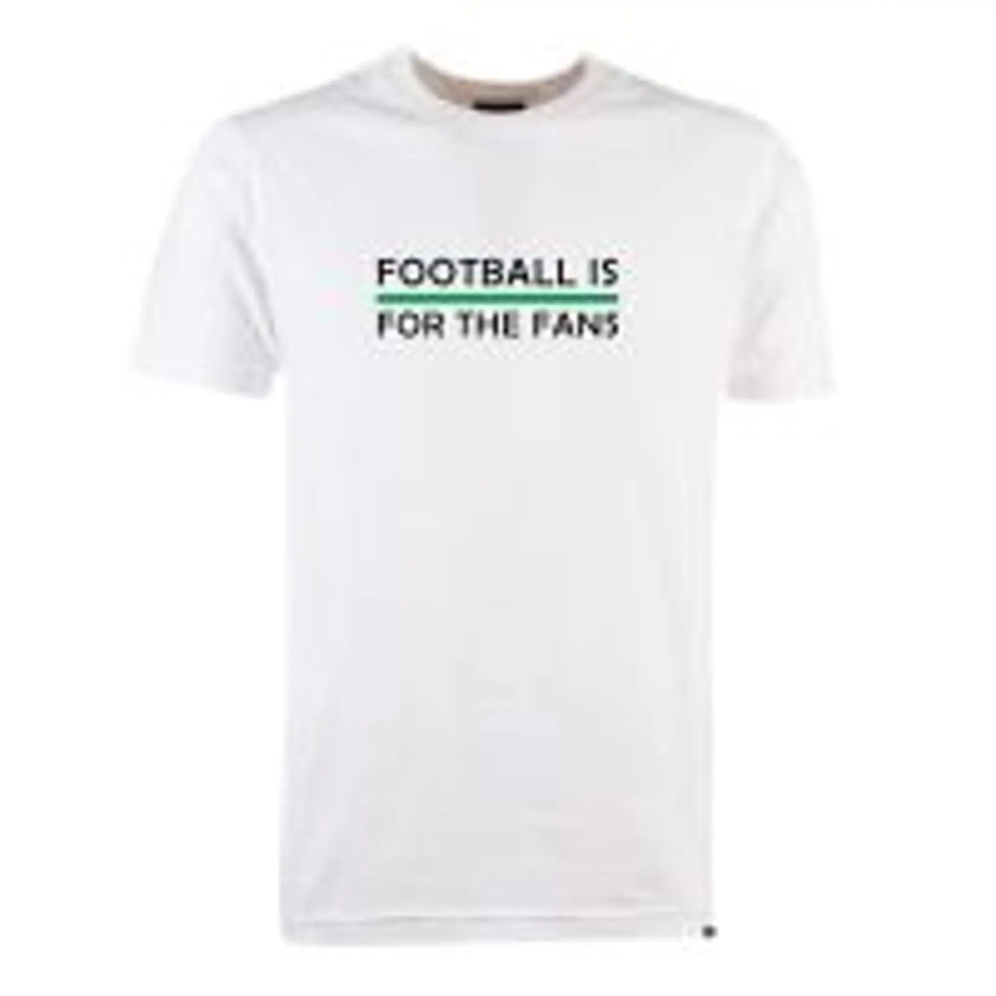 Emerald Football is for the Fans - White T-Shirt