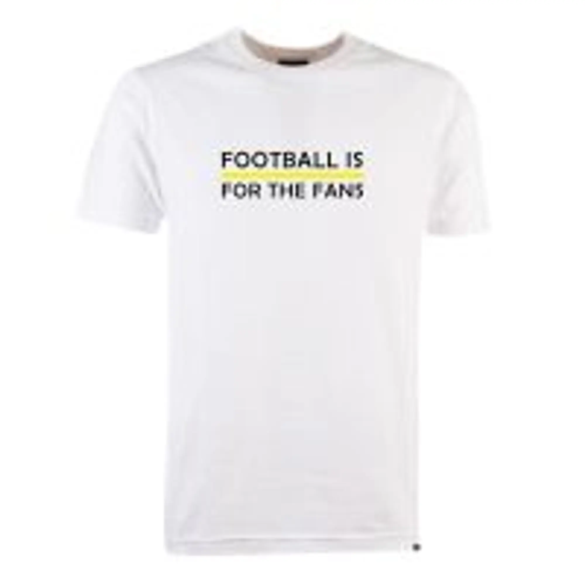 Yellow Football is for the Fans - White T-Shirt