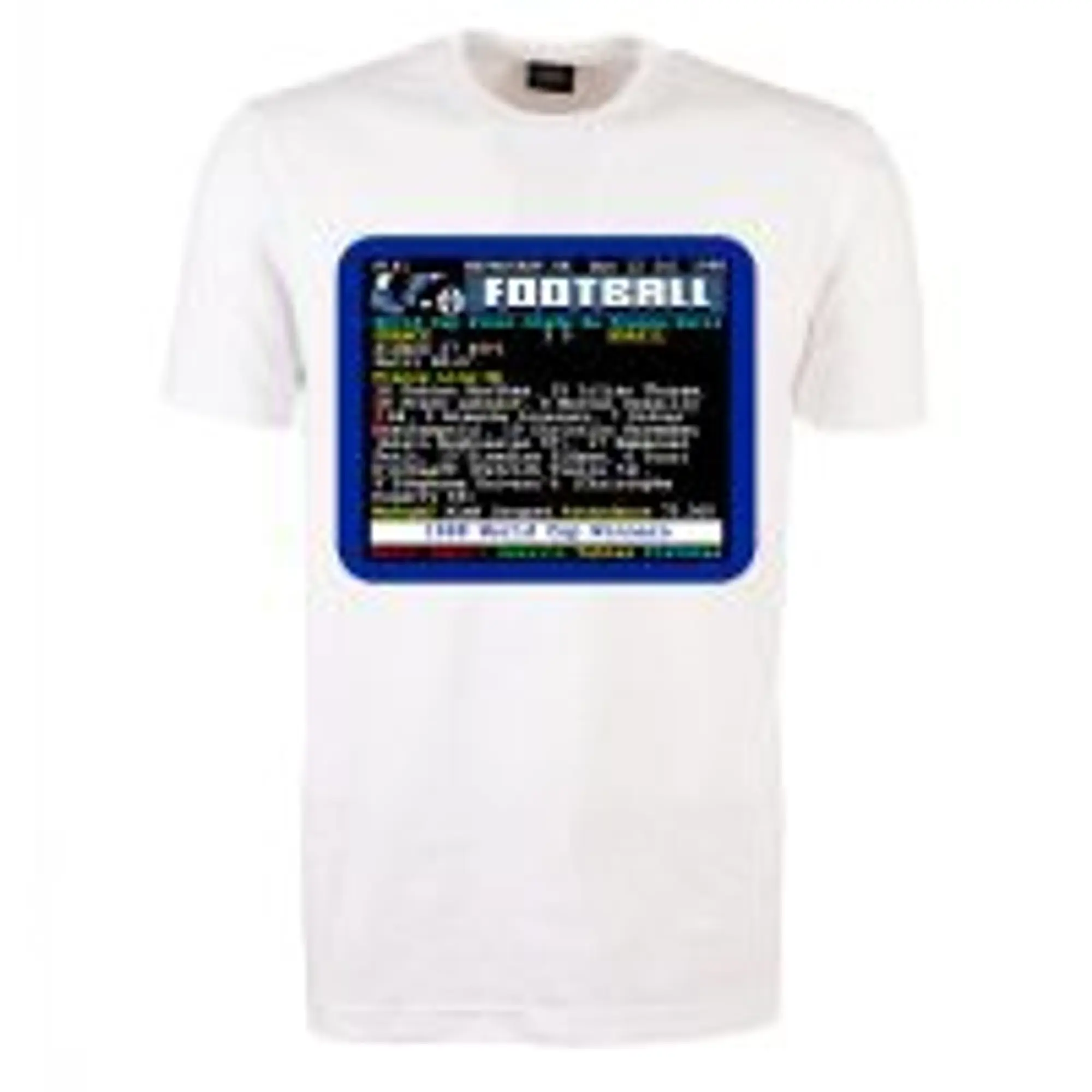 1998 World Cup Final France v Brazil Retrotext T-Shirt