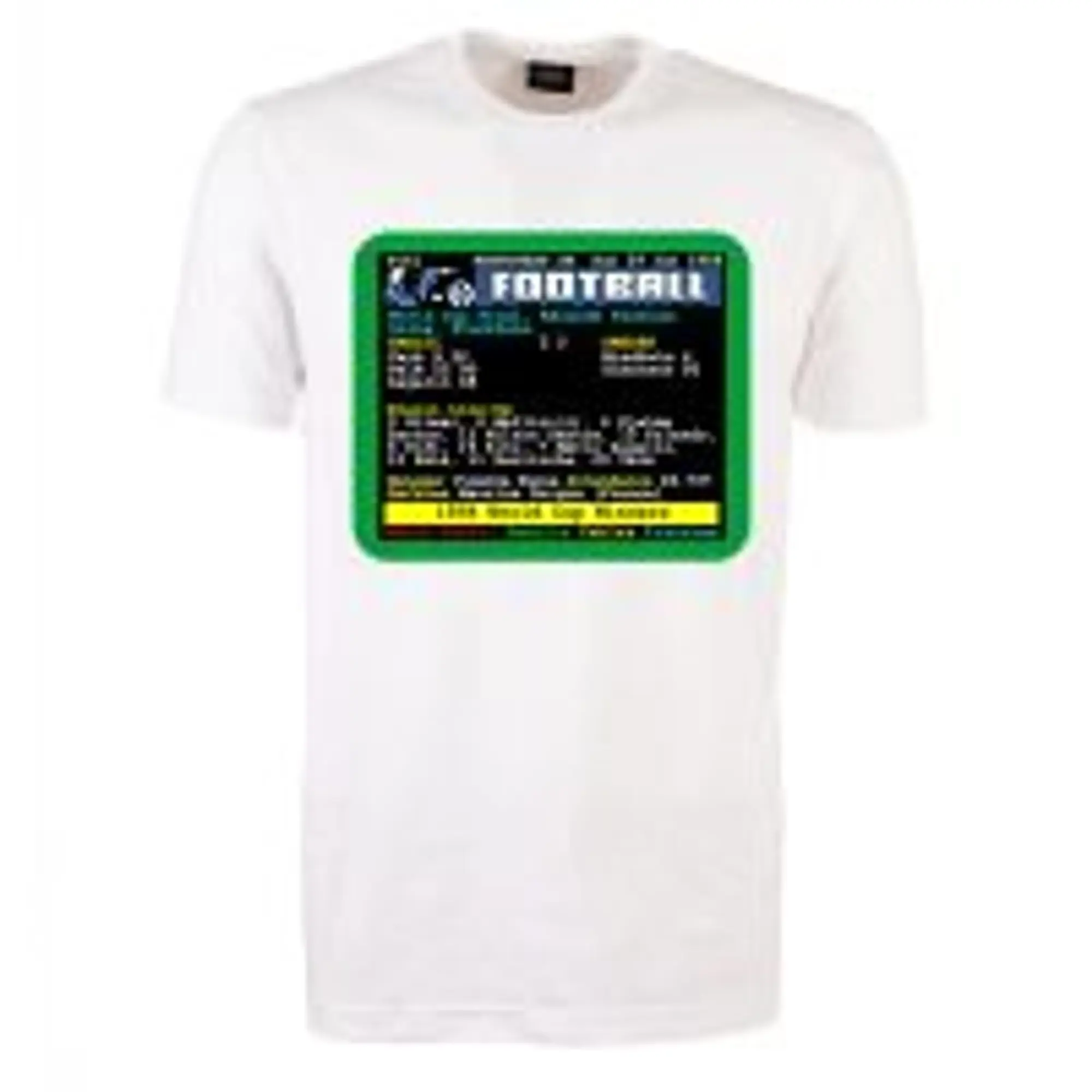 1958 World Cup Brazil v Sweden Retrotext T-Shirt - White