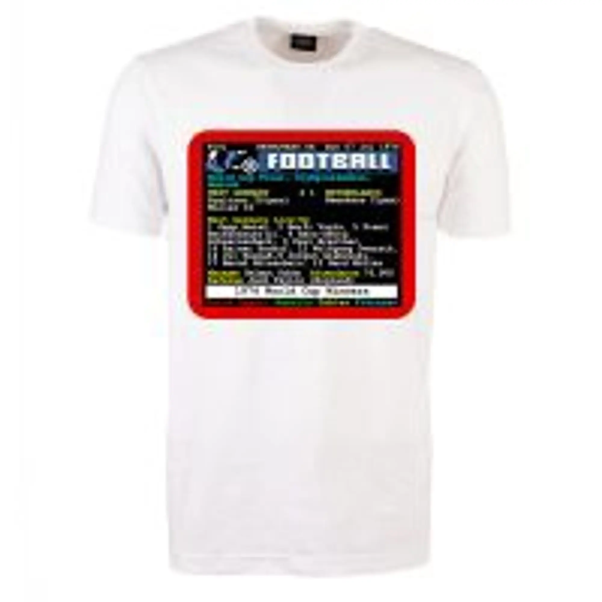 1974 World Cup Final West Germany v Netherlands Retrotext T-shirt