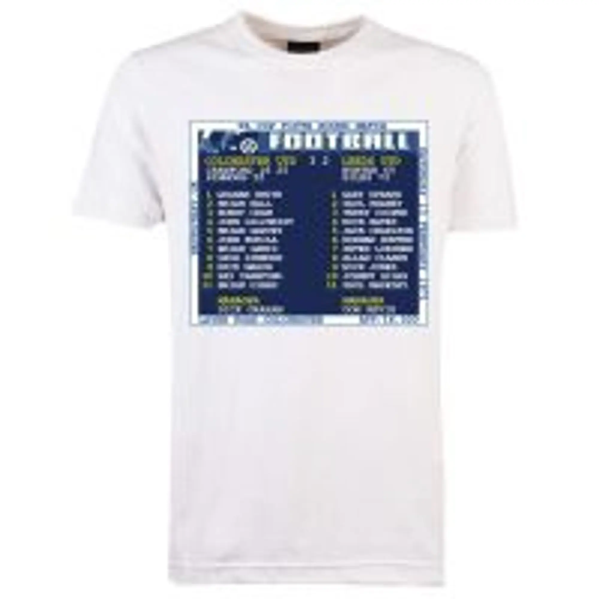 1971 Colchester Utd v Leeds (Colchester) Retrotext T-Shirt