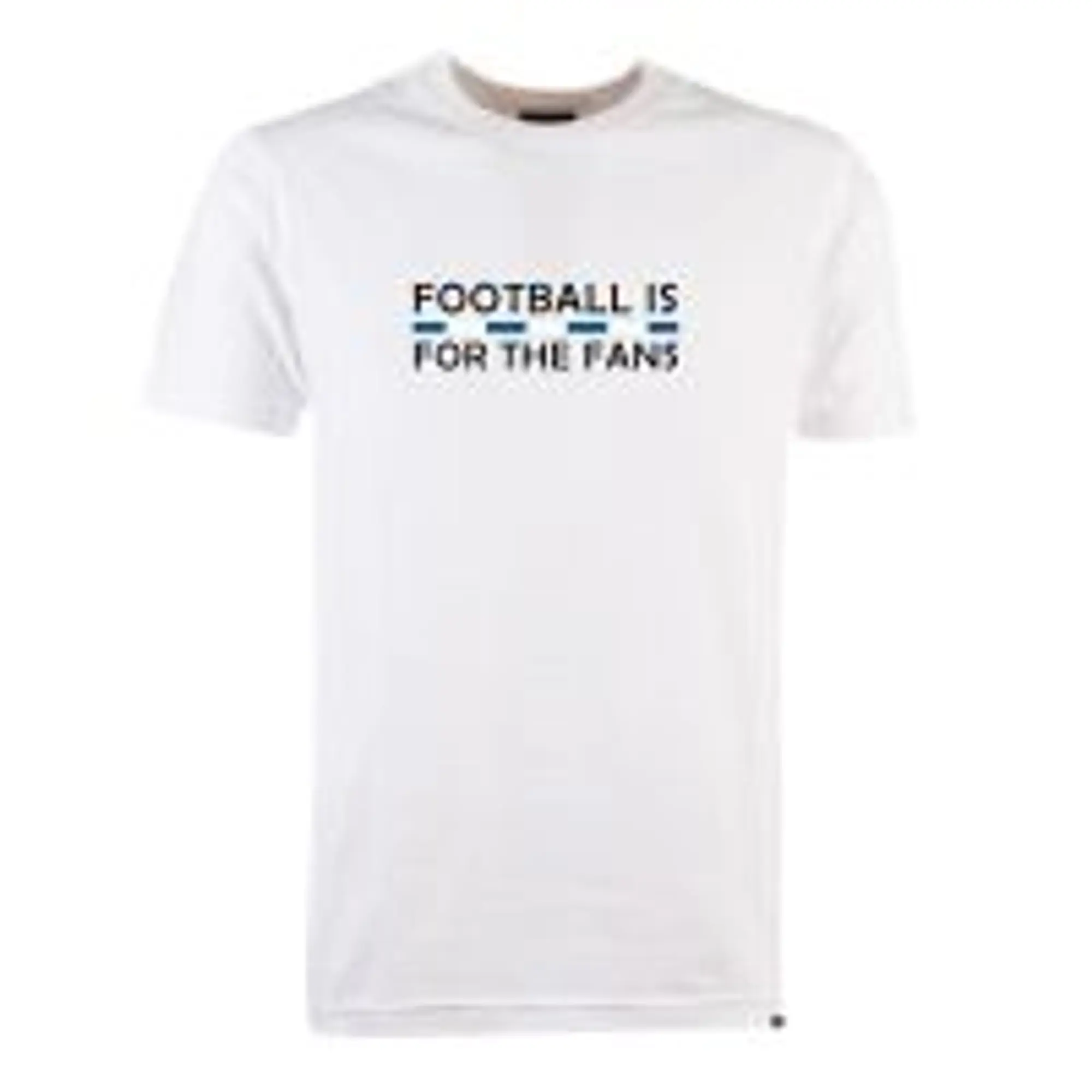 Blue/White Football is for the Fans - White T-Shirt