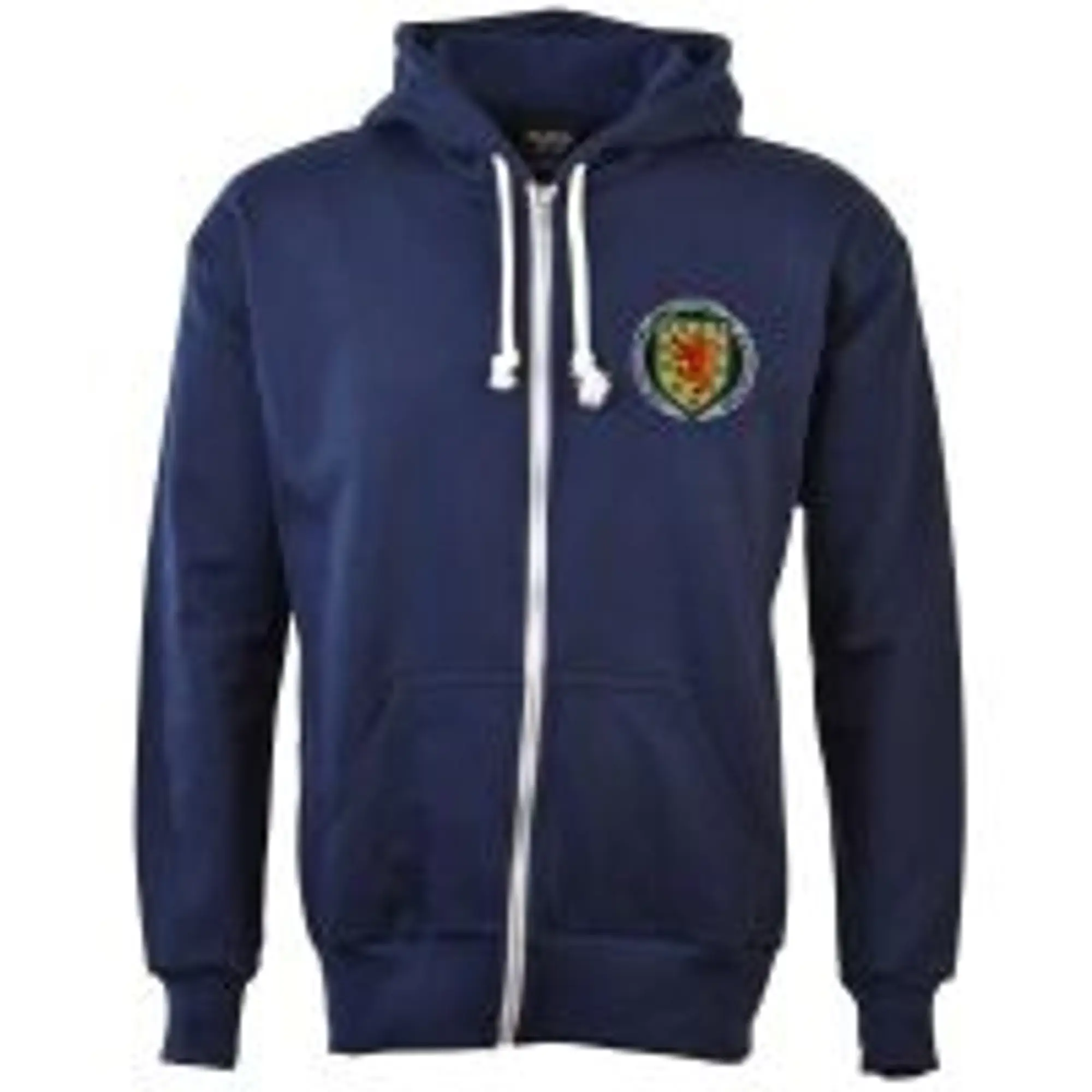 Scotland 1970's Zipped Hoodie -  Navy