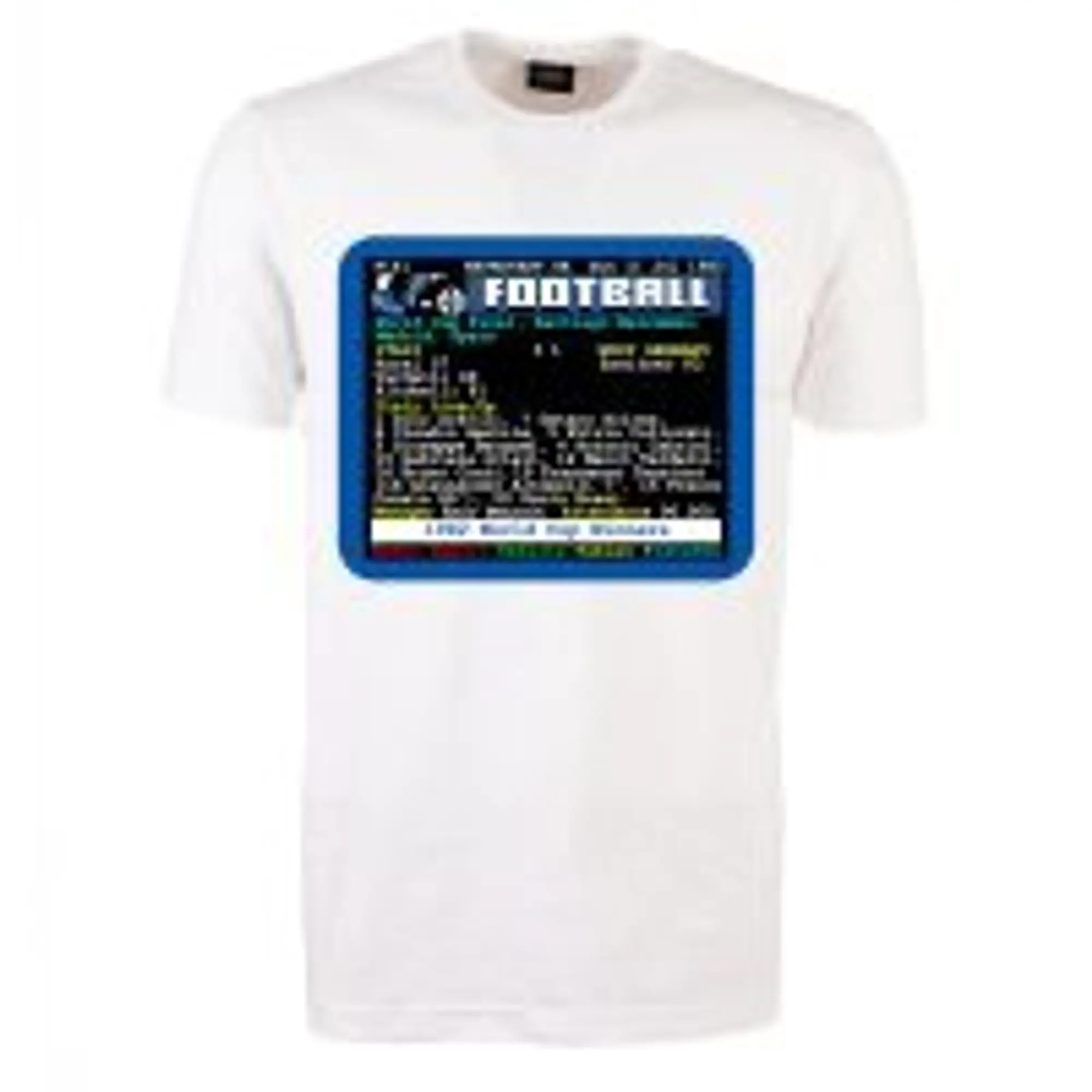 1982 World Cup Final Italy v West Germany Retrotext T-Shirt