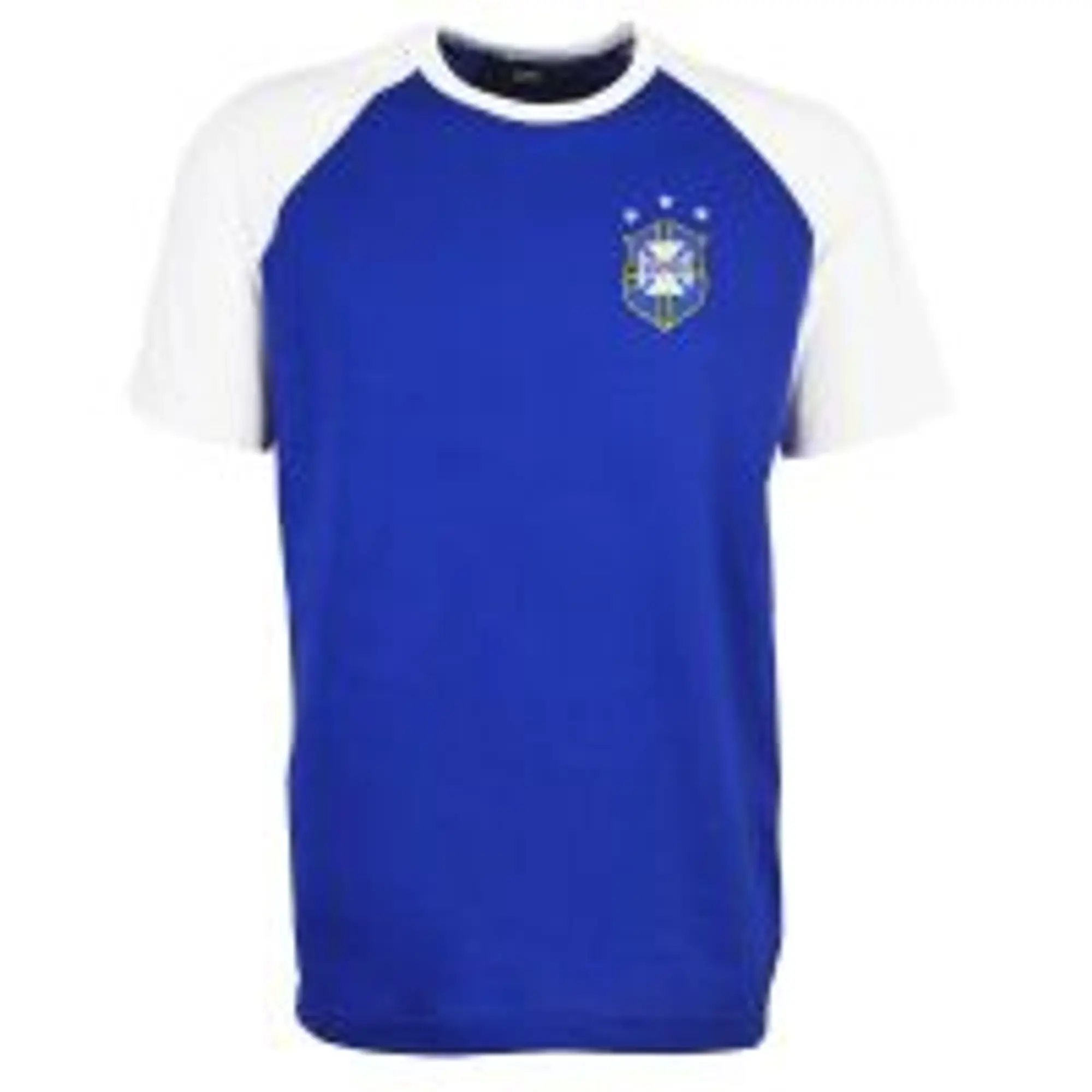 Brazil Away Raglan Sleeve Royal/White T-Shirt