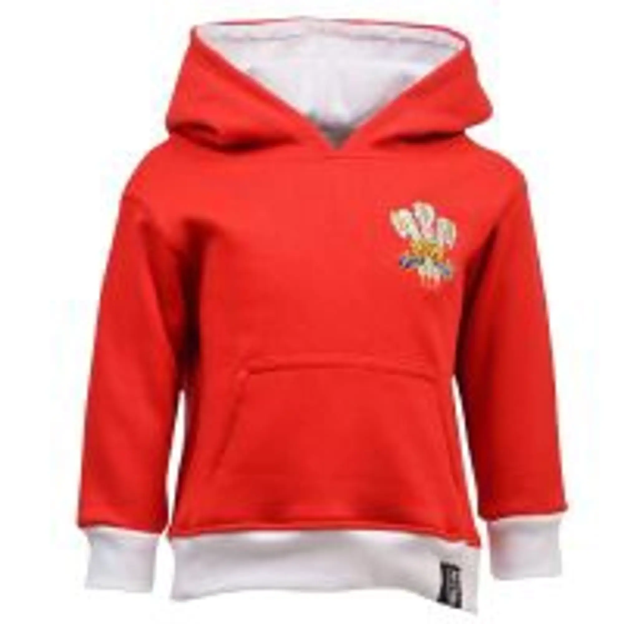 Kids Wales Hoodie - Red/White