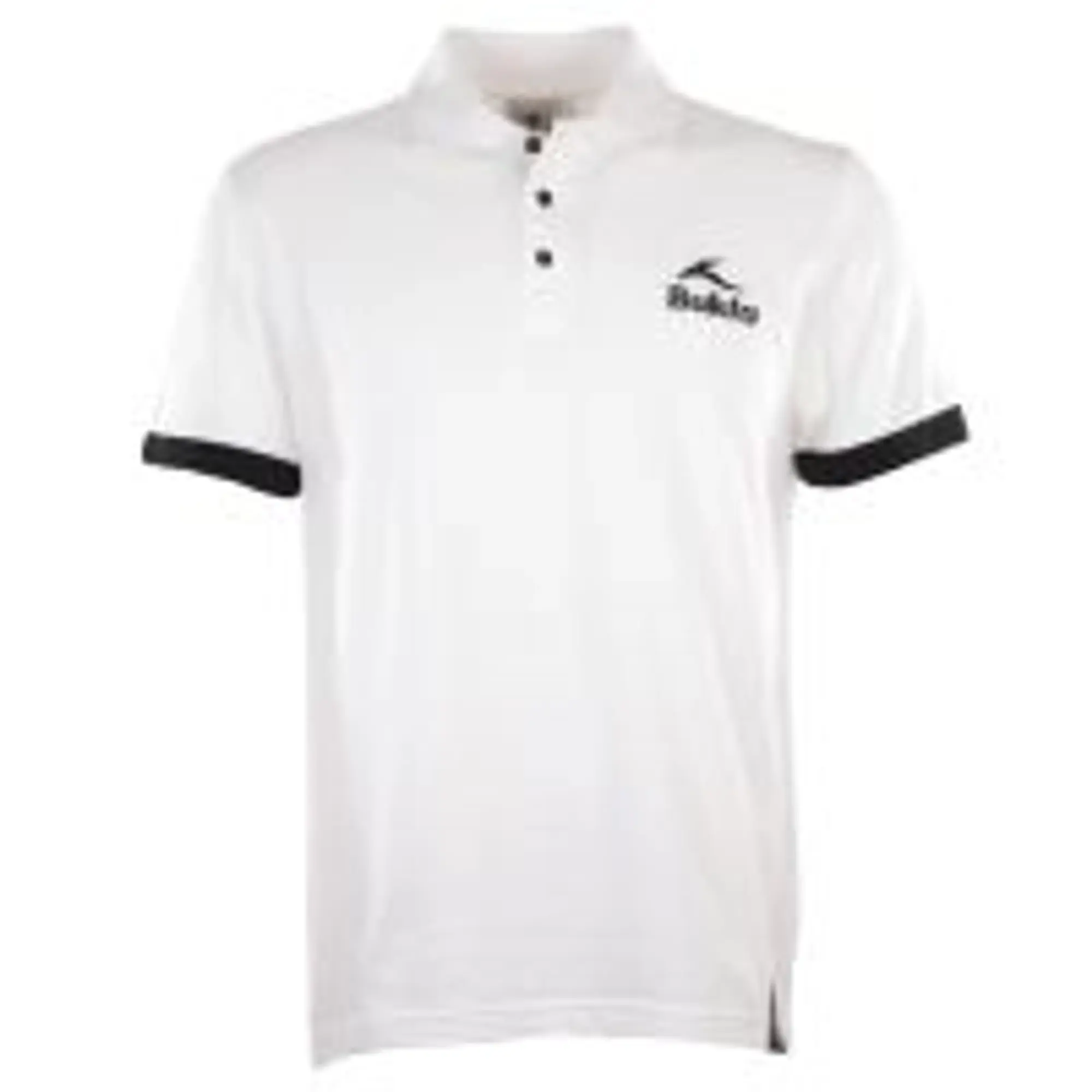 BUKTA  Polo White with Black Cuffs