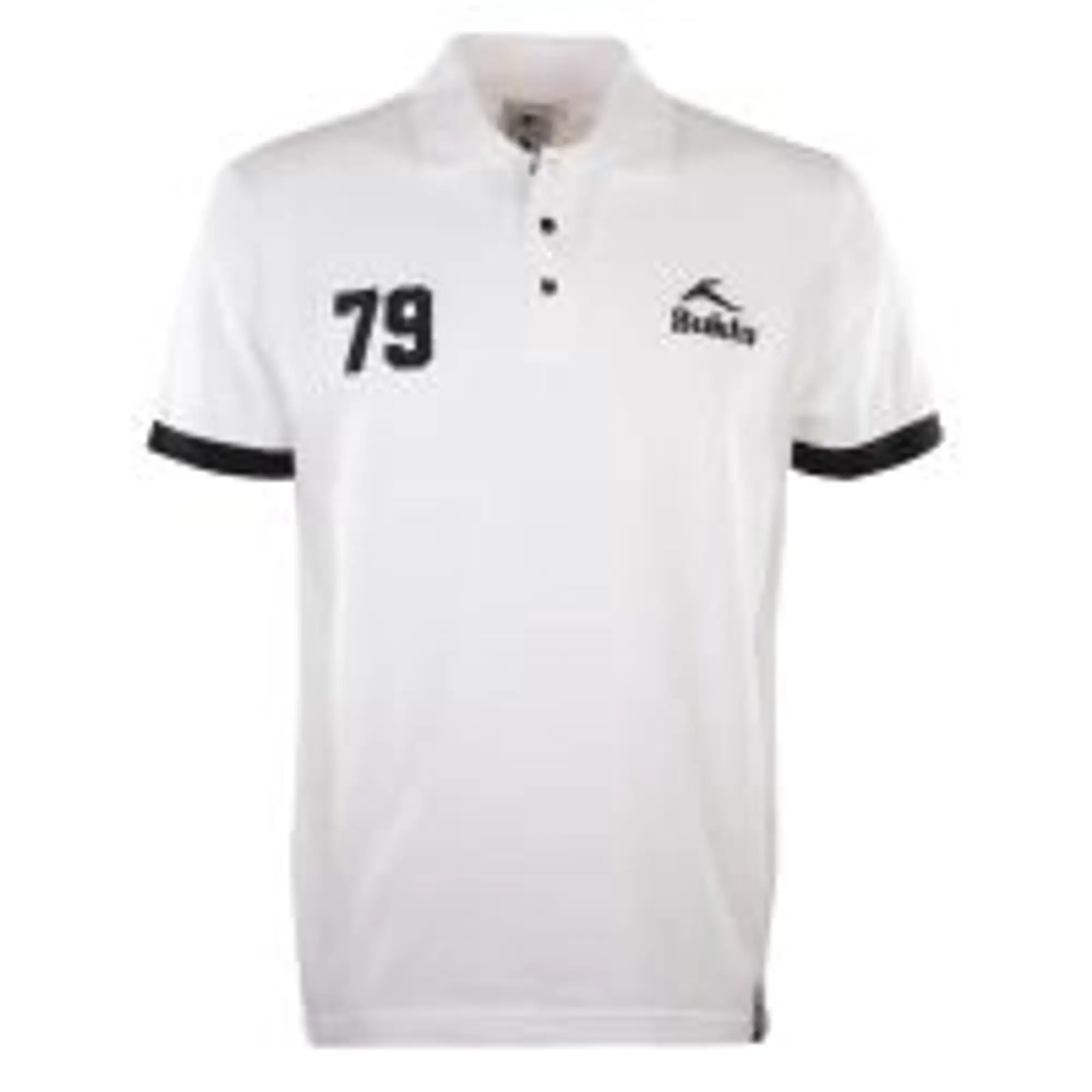 BUKTA  Heritage Polo White with Black Cuffs
