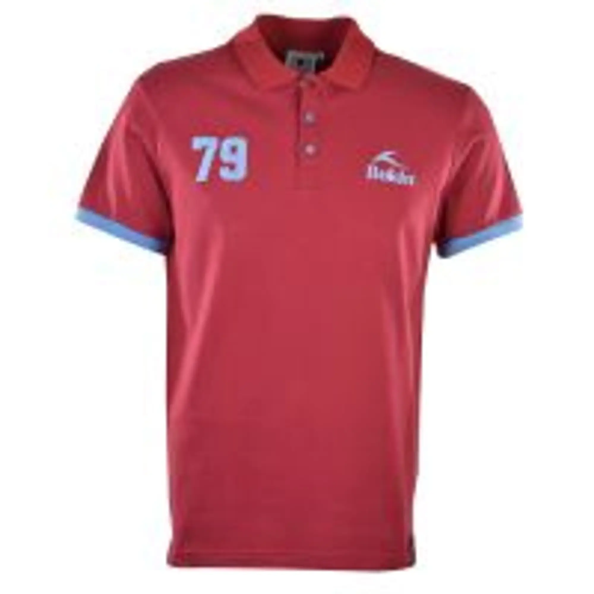 BUKTA  Heritage Polo Claret with Sky Cuffs