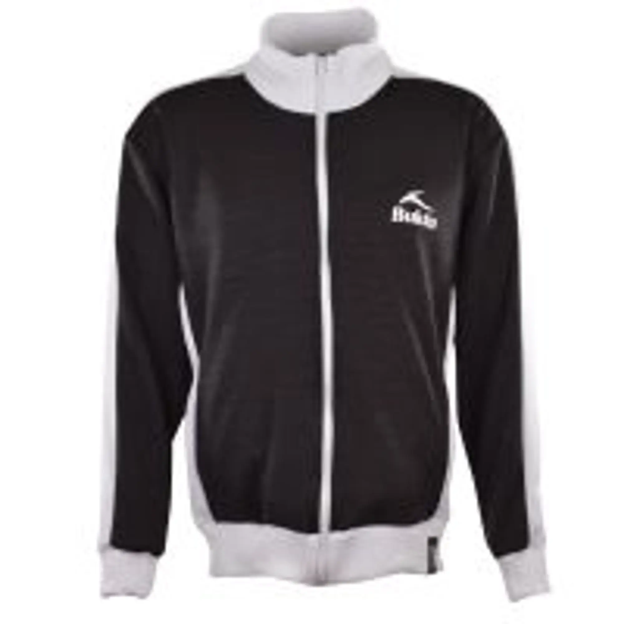 BUKTA  Track Top  Black with White Panels/Cuffs