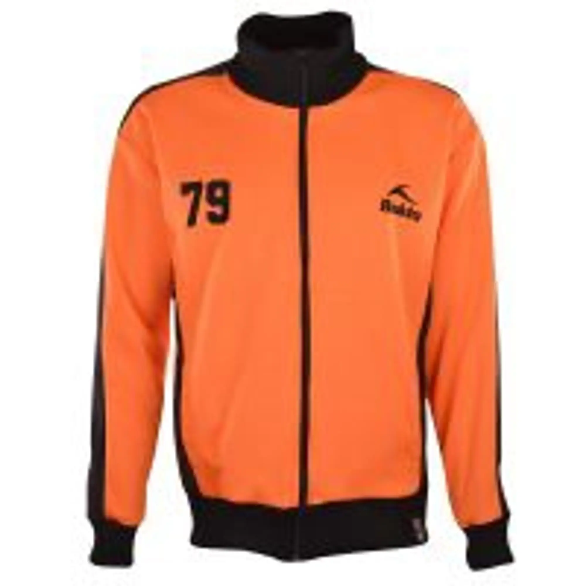 BUKTA  Heritage Track Top Orange with Black Panels/Cuffs/W'B