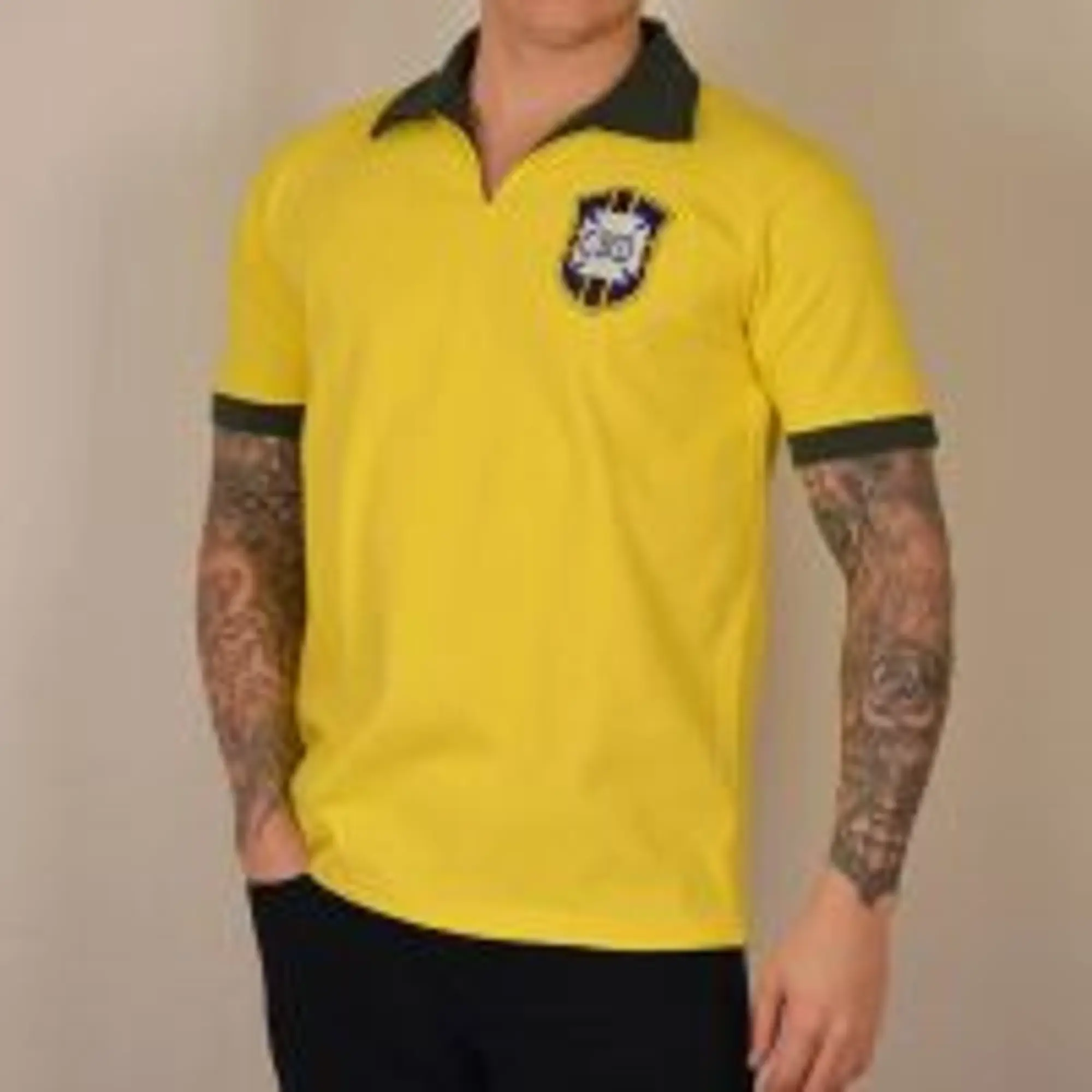 Brazil 1958 World Cup Retro Football Shirt