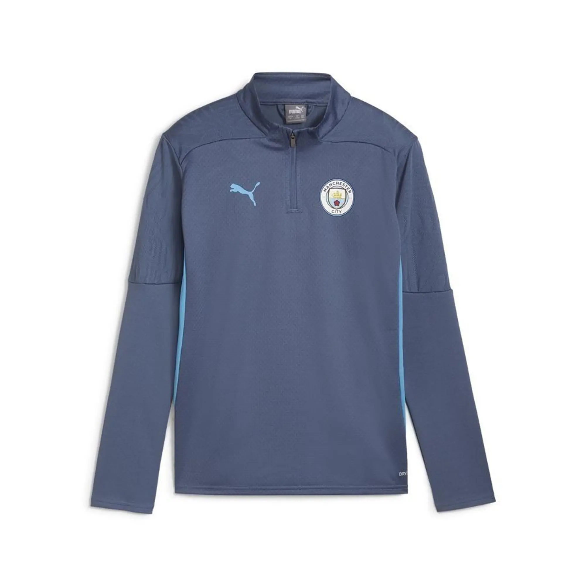 Man City Training 1/4 Zip Top (Inky Blue) - Kids 2024-2025 Size: 9-10 Manchester City Made By: Puma