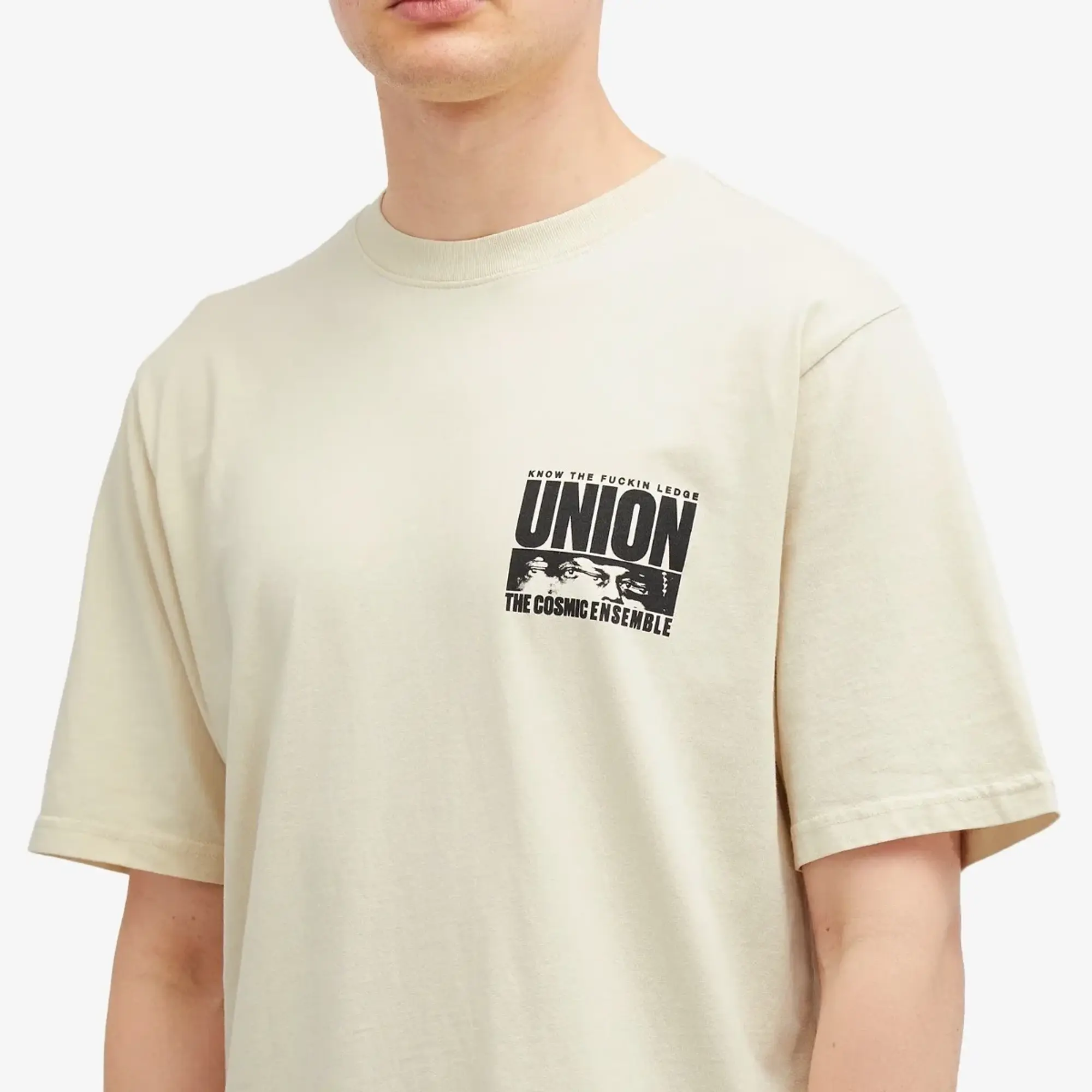 Union LA Men's Cosmic Ensemble T-Shirt Bone Pigment