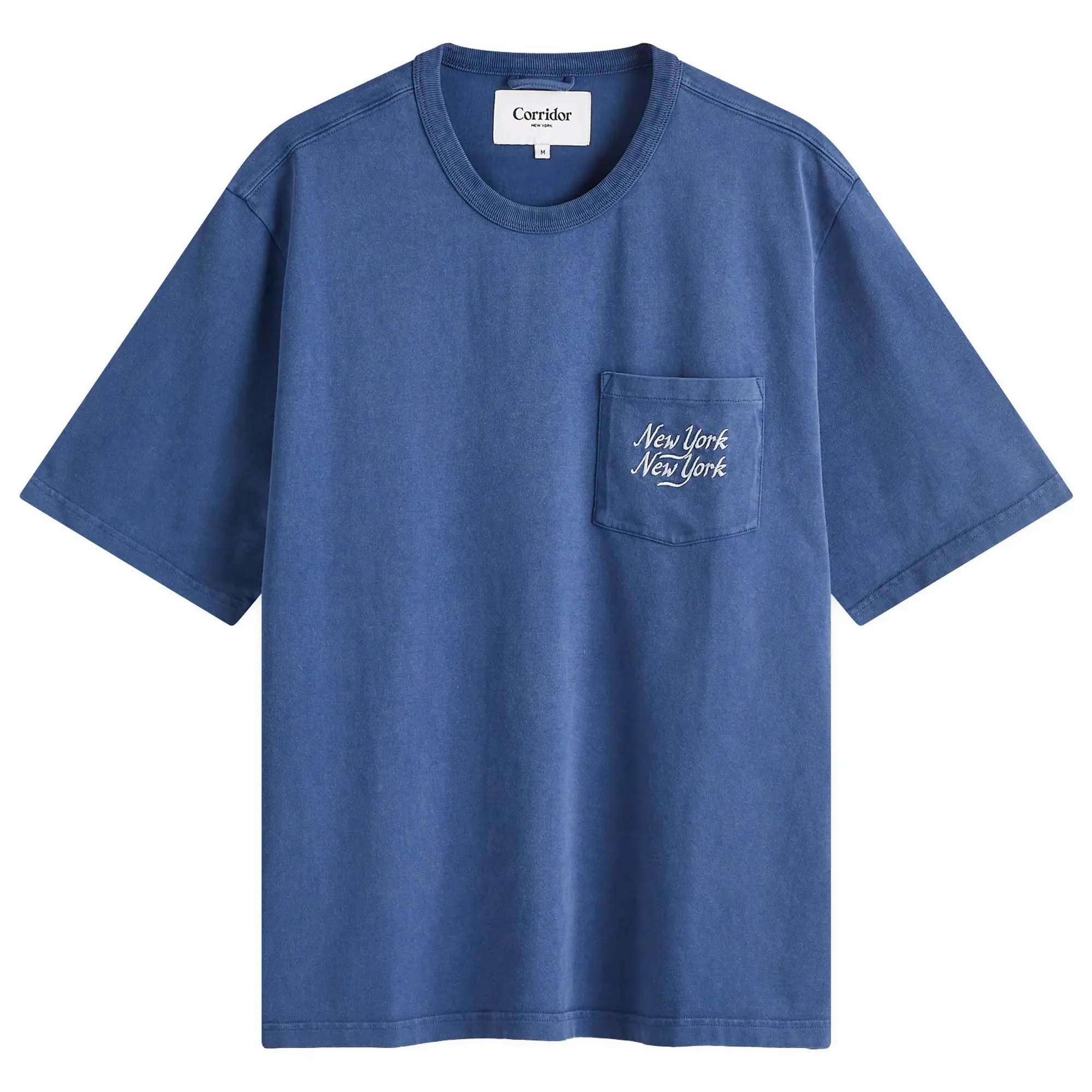 Corridor Men's Organic New York Script Tee Navy
